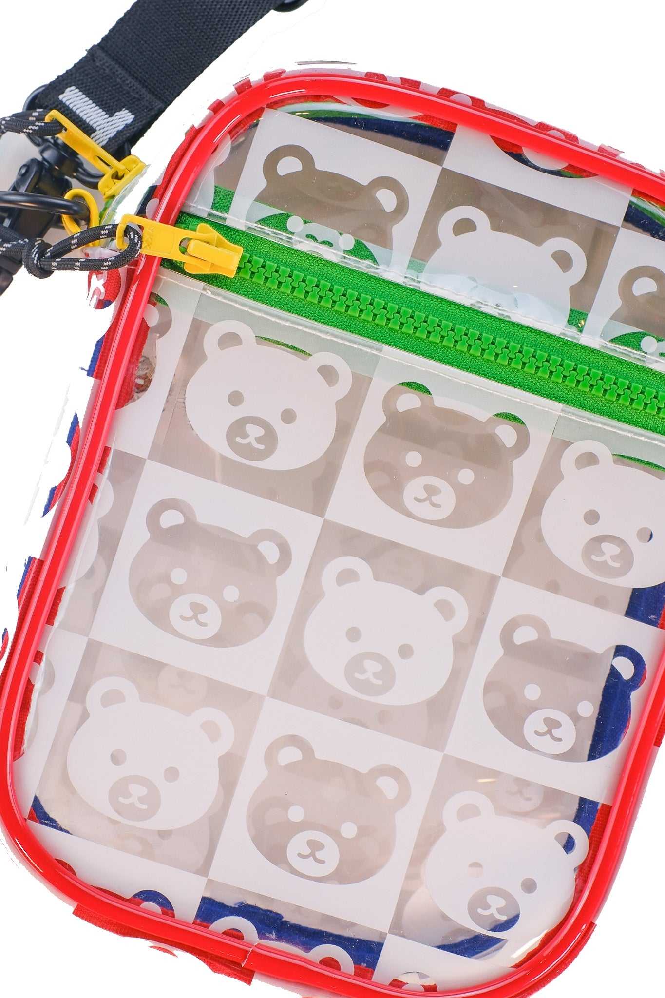 Clear Teddy Fresh Bear Check Clear Bag | FIEYJT815