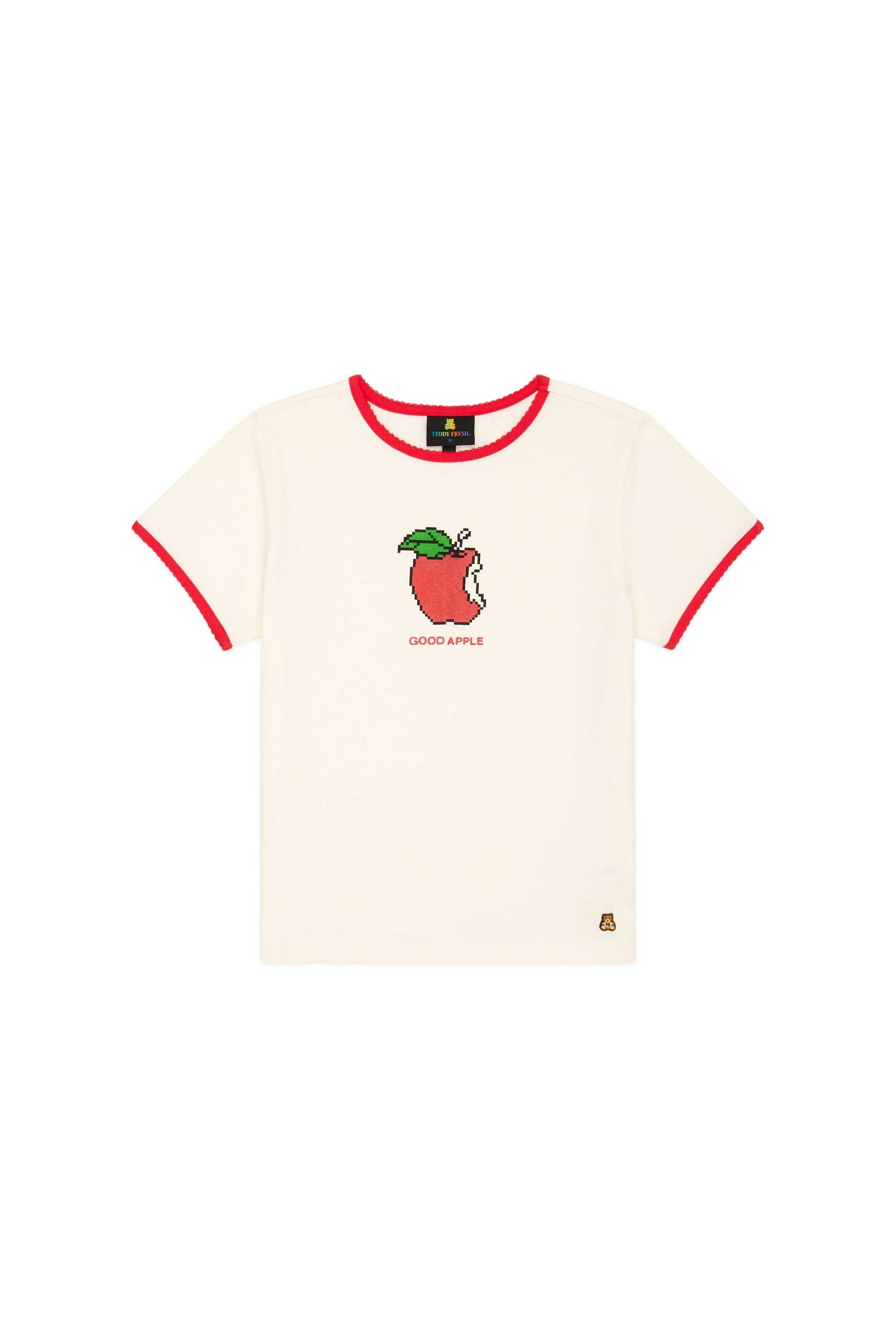 Cream Teddy Fresh Apple A Day Tee | GUNTJP684