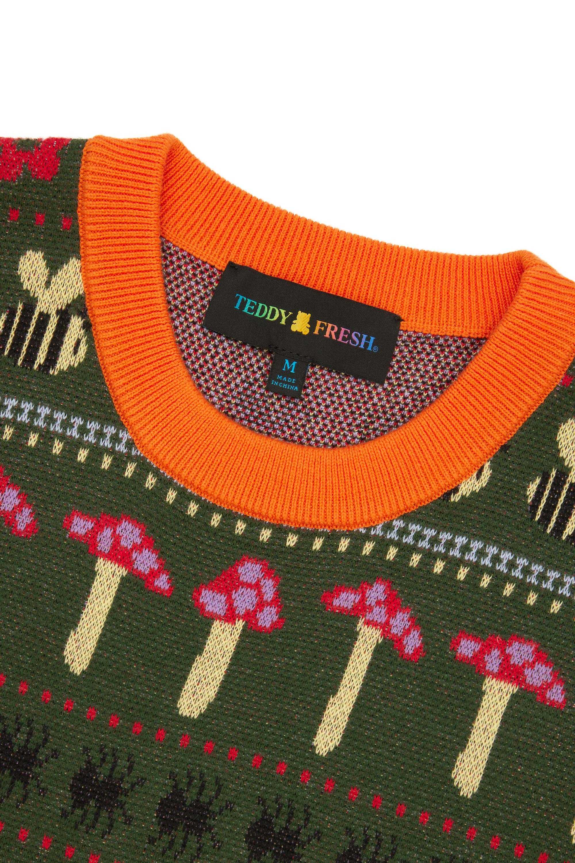 Green Multi Teddy Fresh In The Garden Sweater Vest | BUYPSG143