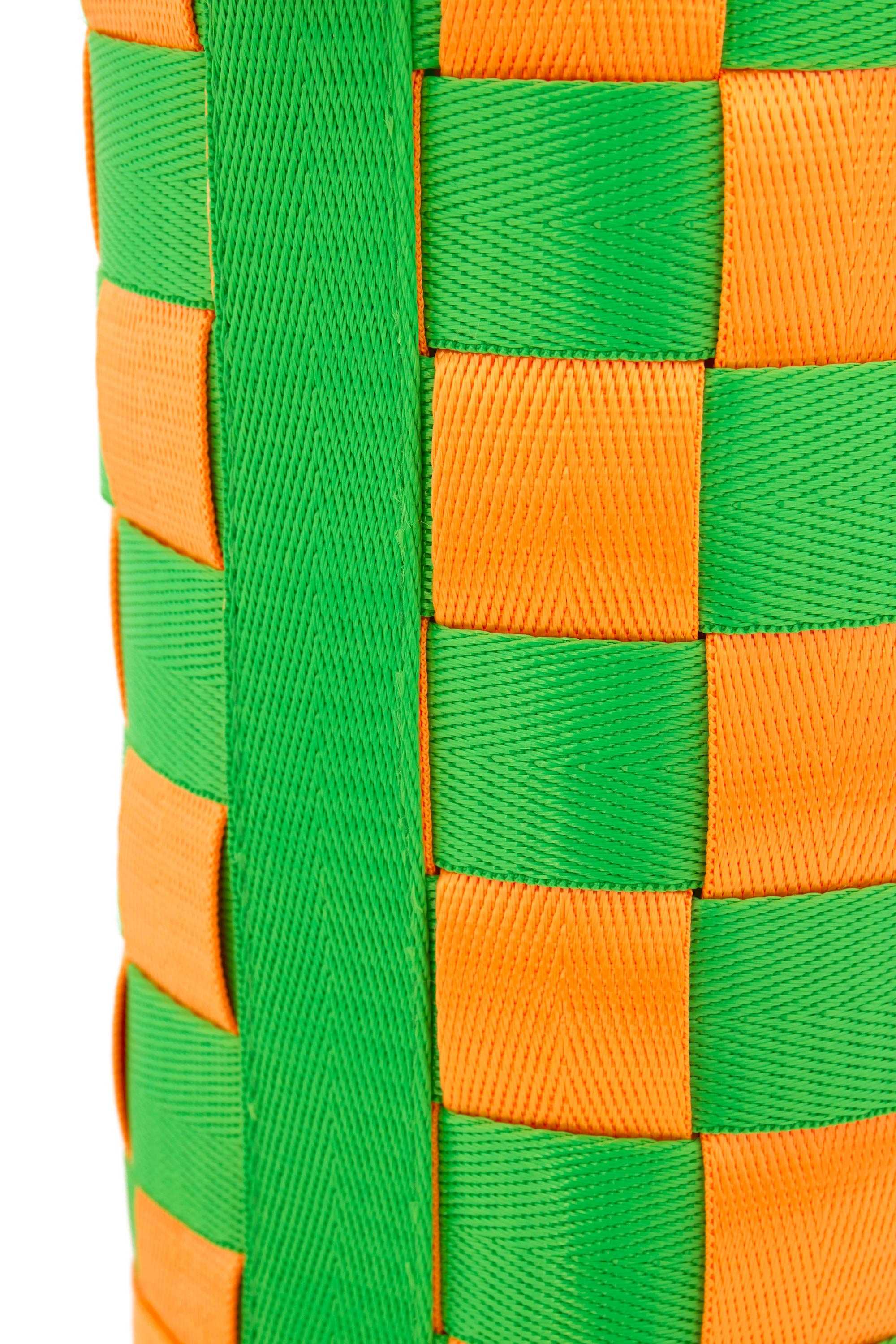 Green Multi Teddy Fresh Tape Weave Bottle Bag | ZWVUNB381