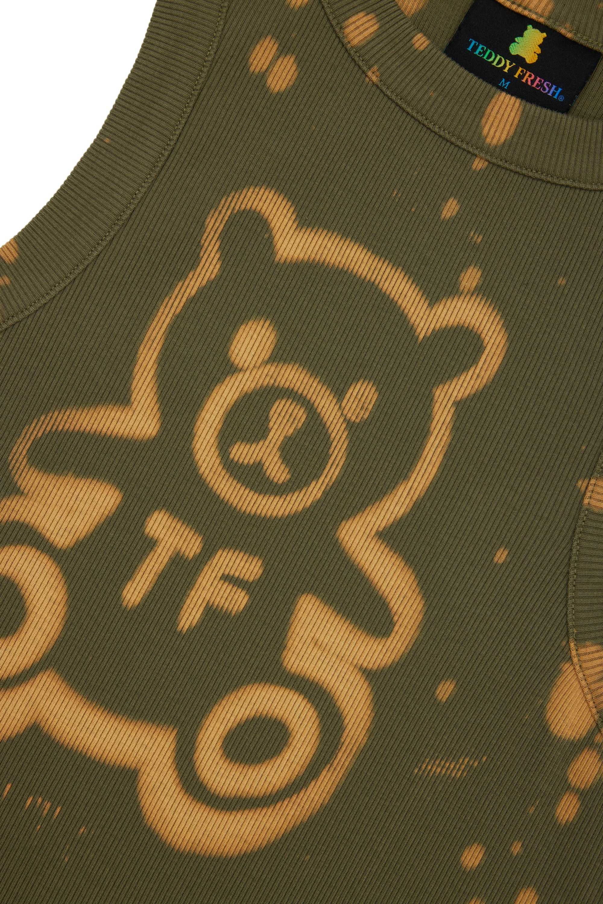 Green Teddy Fresh Bleach Bear Tank Top | KGXBLO153