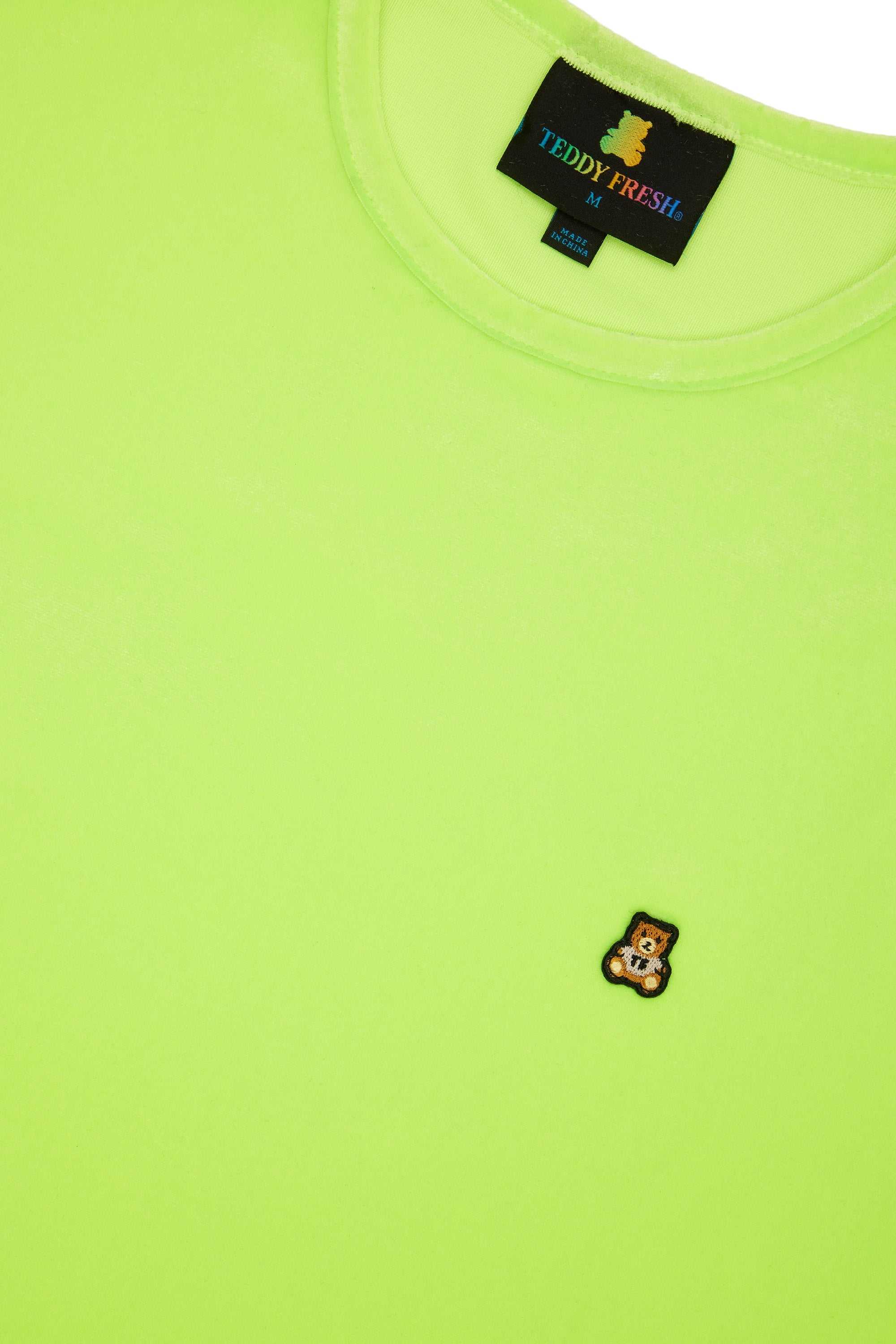 Green Teddy Fresh Highlighter Velour Top | FEDUGO415