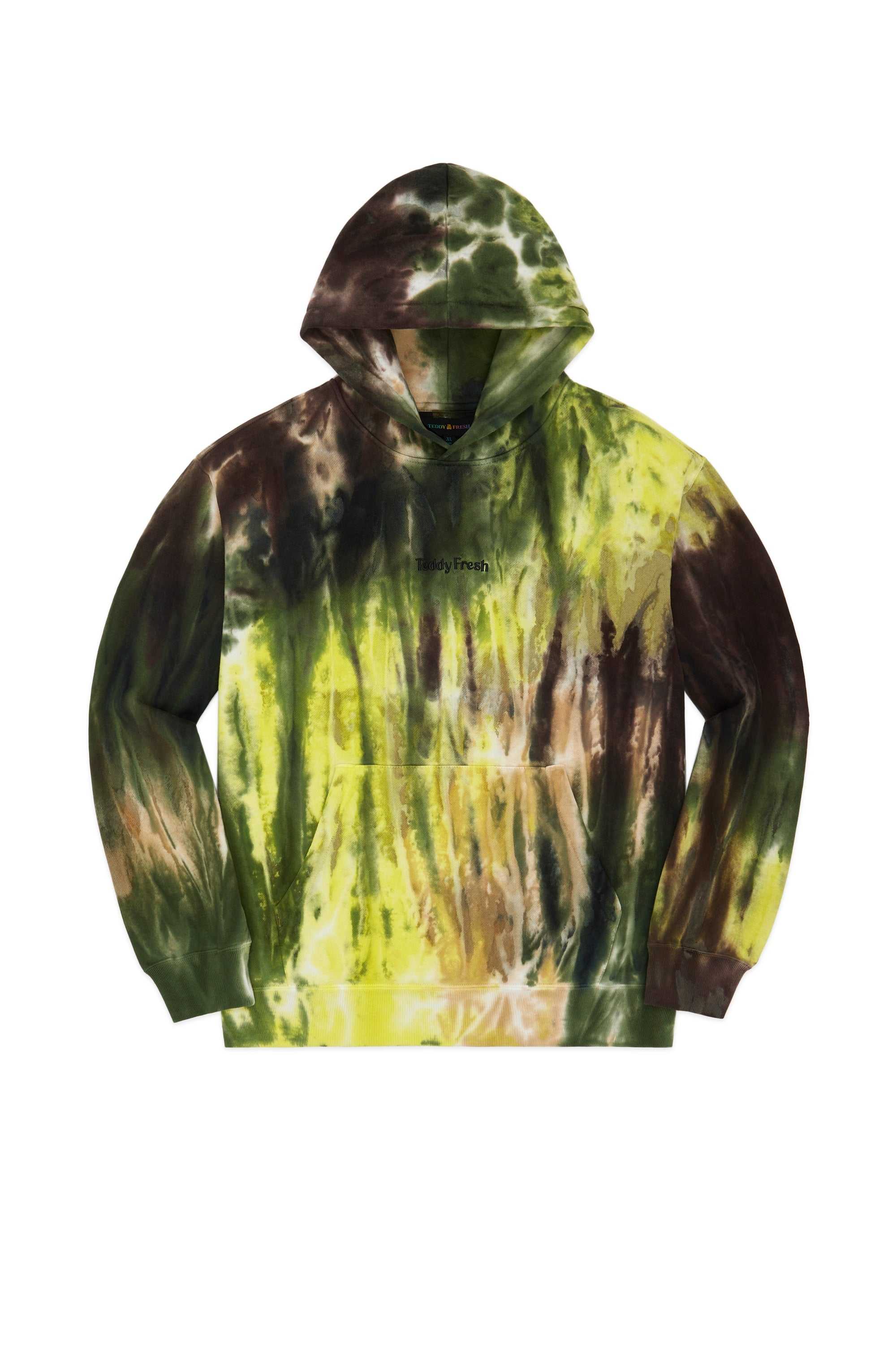 Green Teddy Fresh Ice Dye Hoodie | RDQSUX417