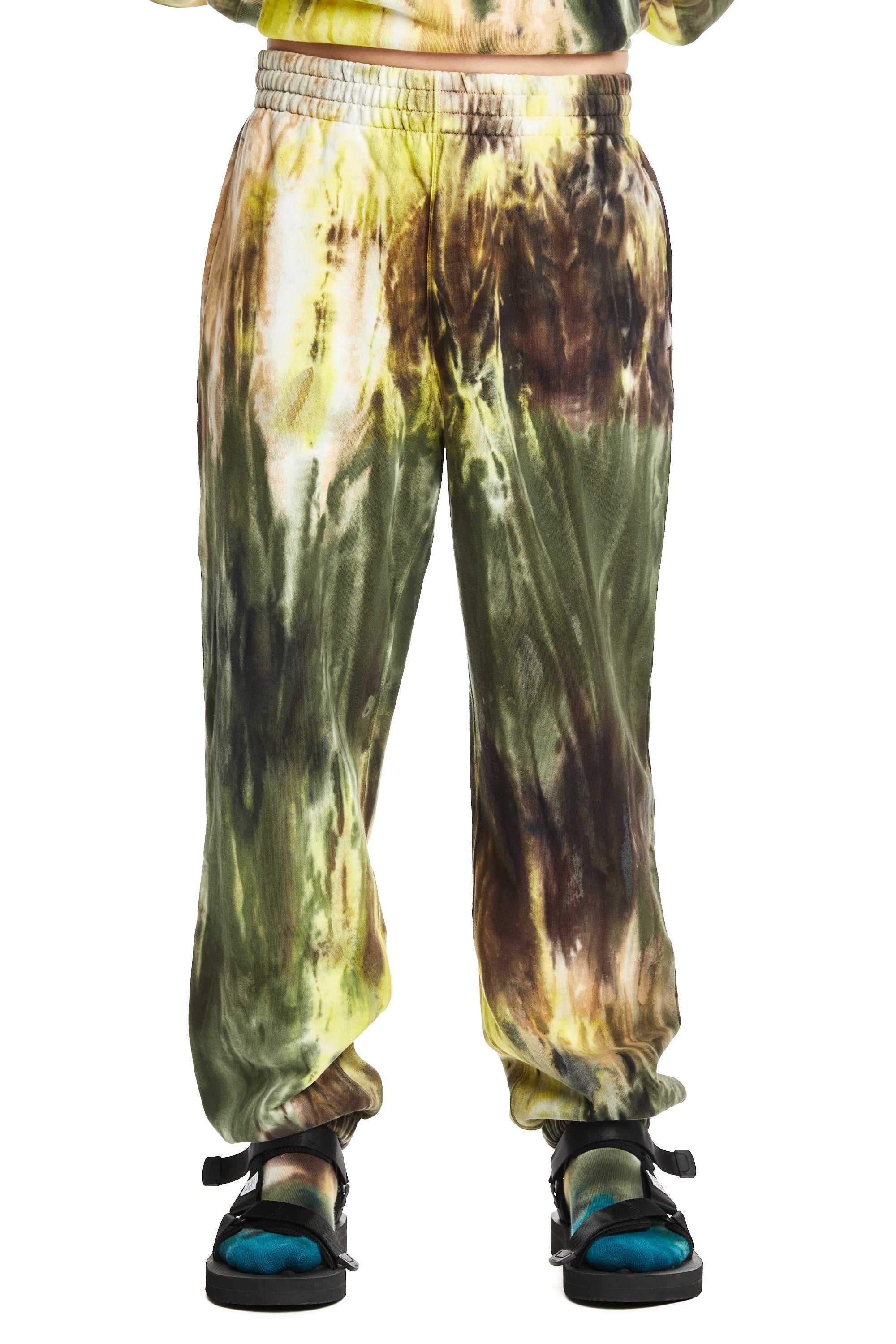 Green Teddy Fresh Ice Dye Sweatpants | HKMQCA390