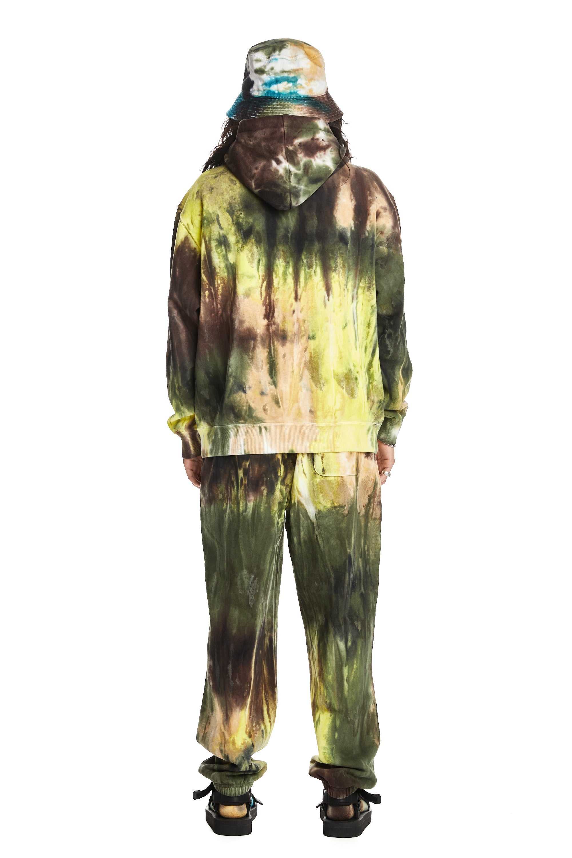 Green Teddy Fresh Ice Dye Sweatpants | HKMQCA390