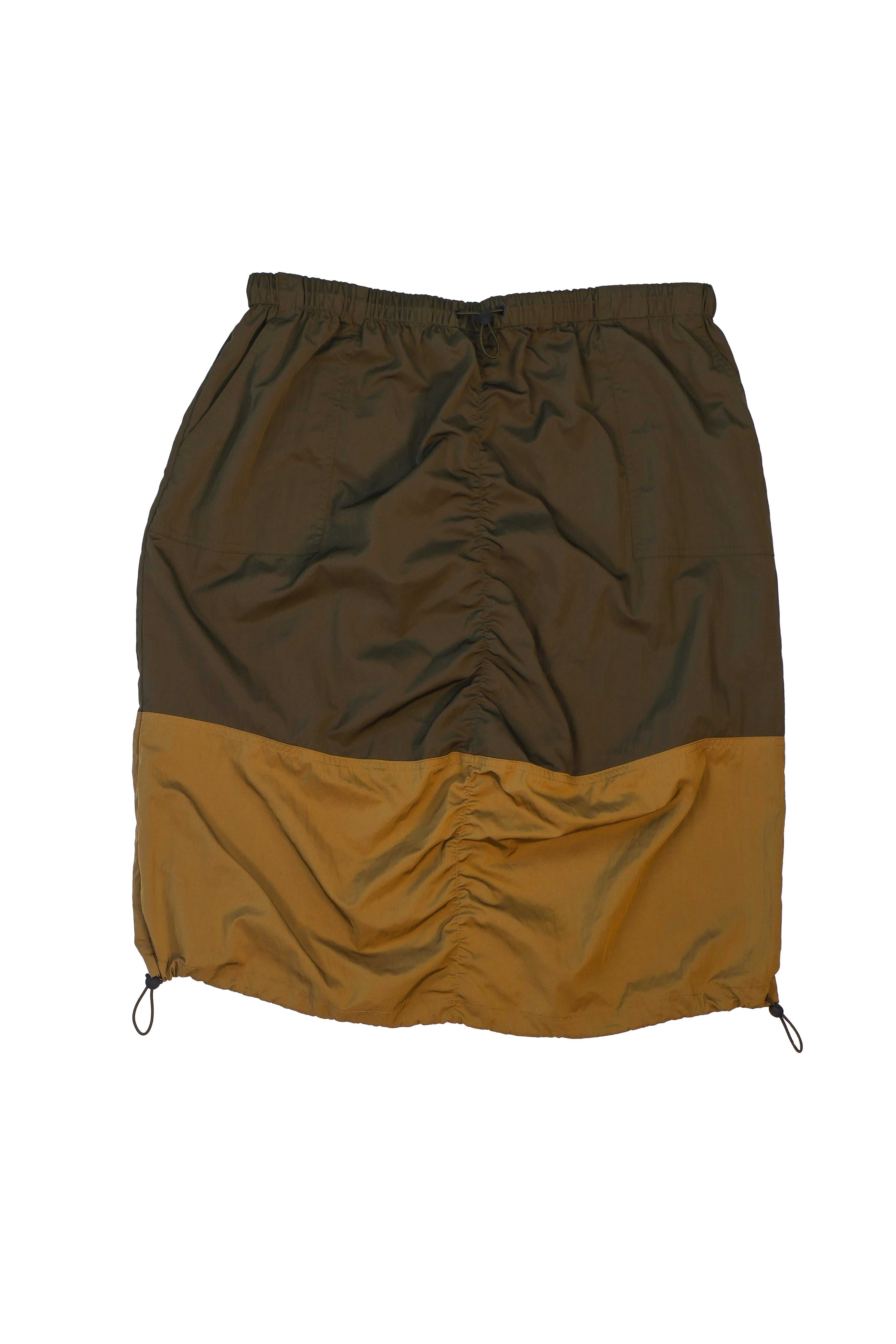 Green Teddy Fresh Nylon Panel Skirt | QHVAYL875