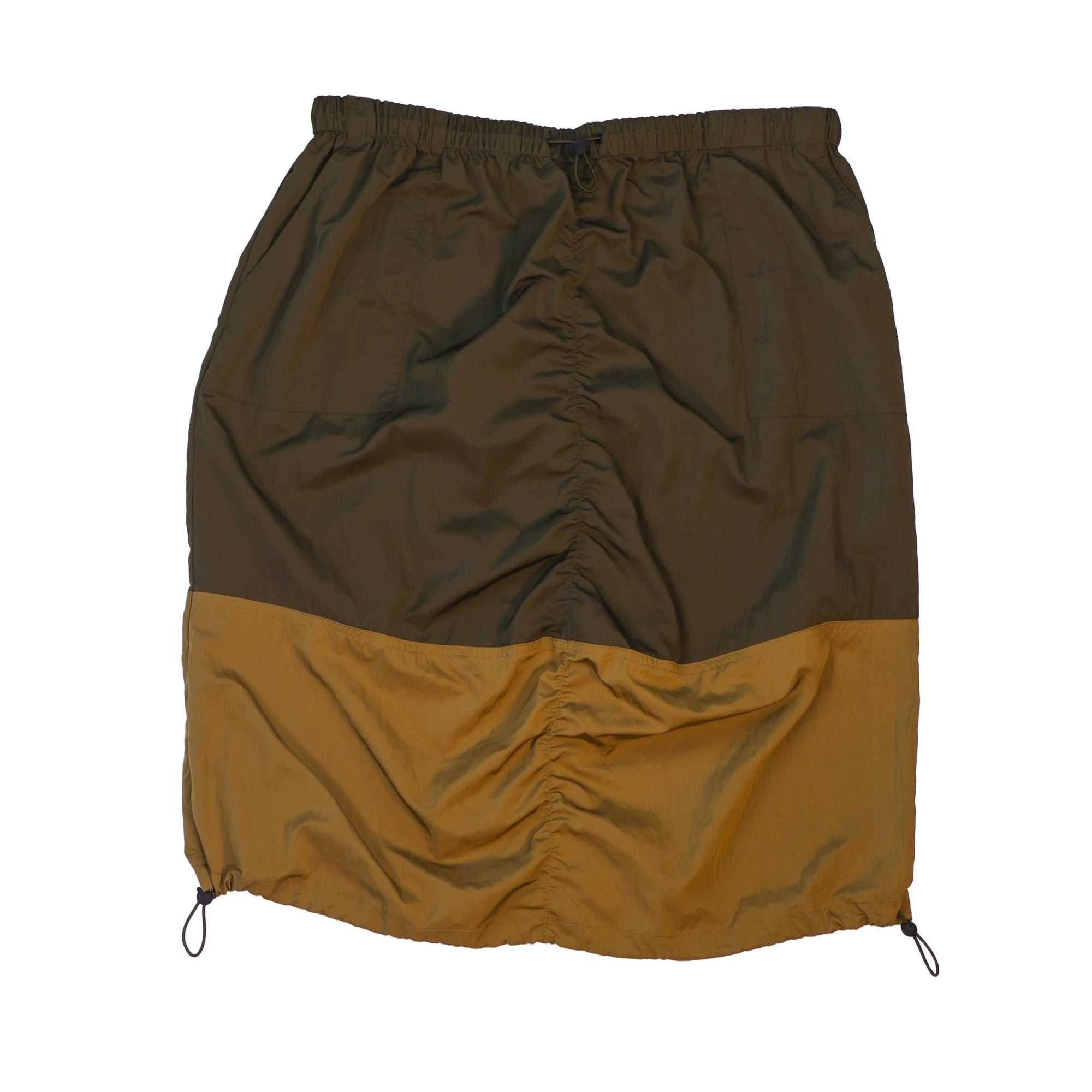 Green Teddy Fresh Nylon Panel Skirt | QHVAYL875