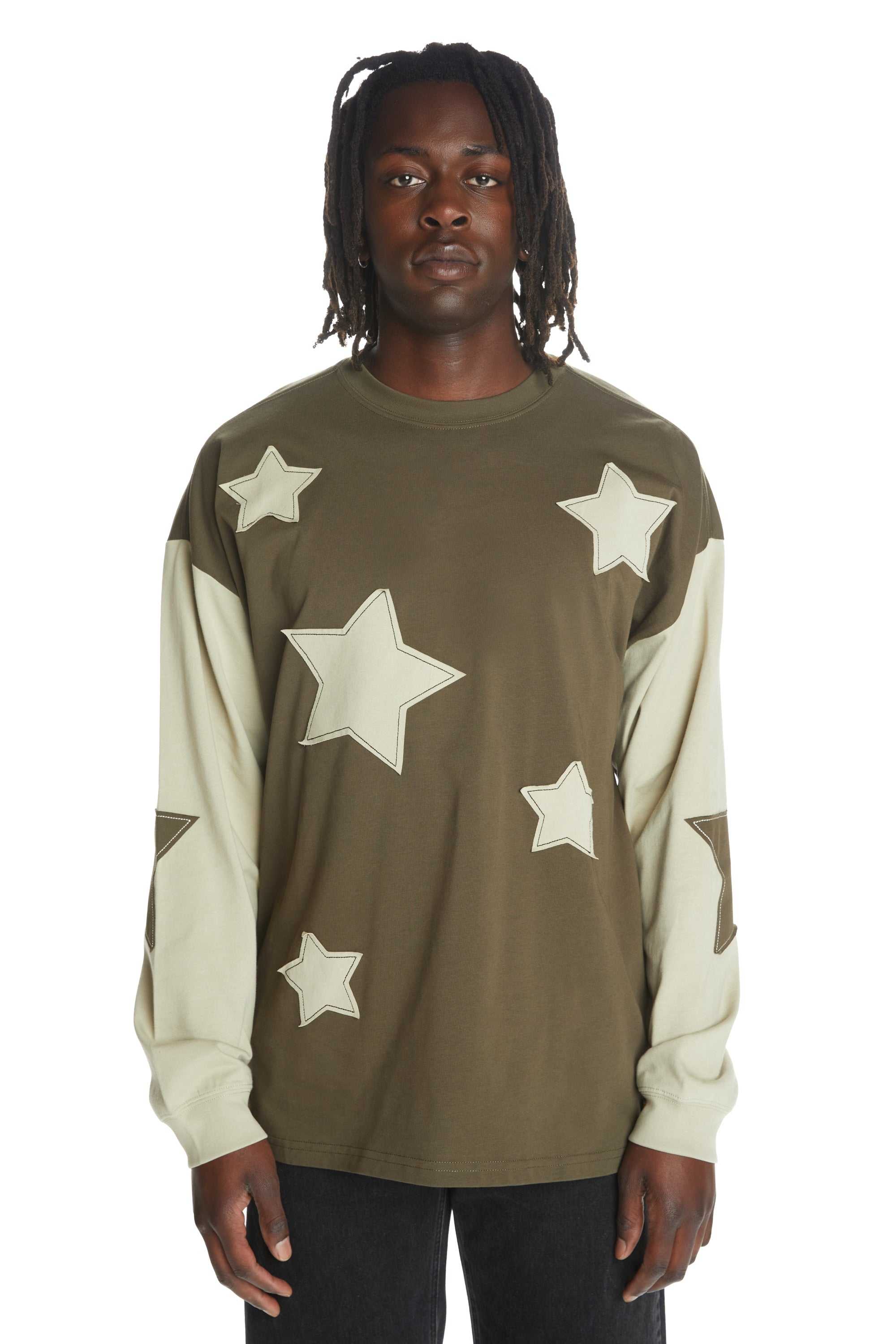 Green Teddy Fresh Patched Star Tee | RPSMON852