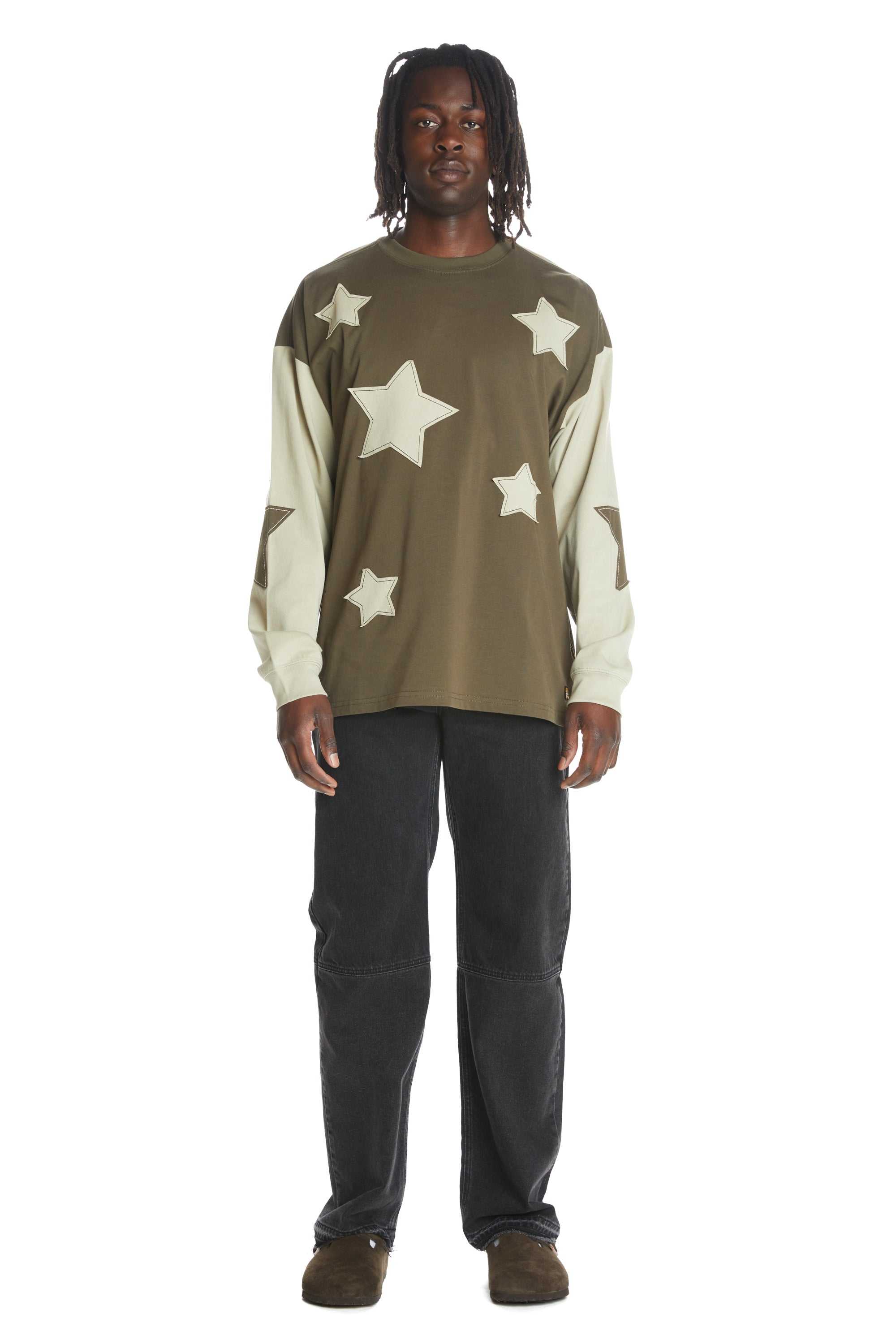 Green Teddy Fresh Patched Star Tee | RPSMON852