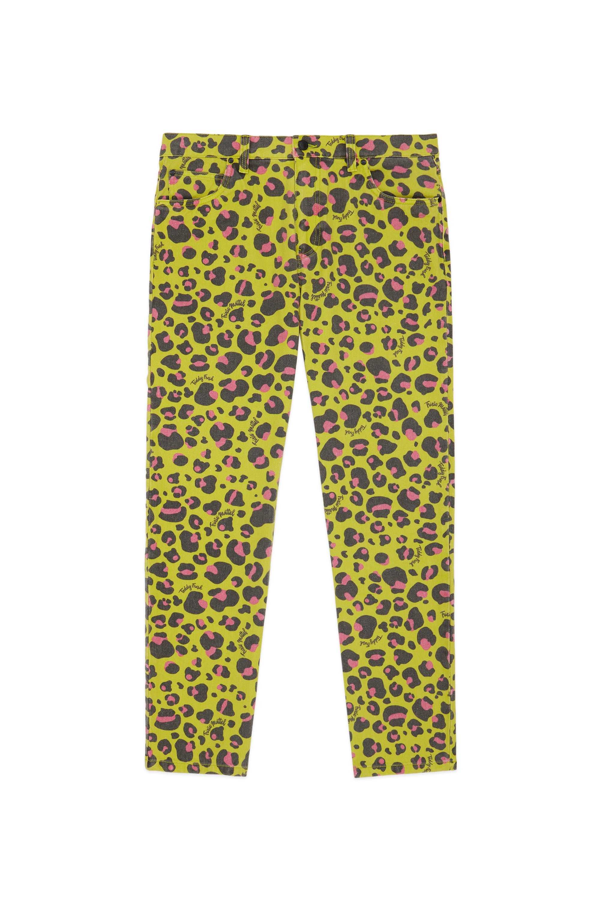 Green Teddy Fresh TF x Trixie Leopard Jeans | IAMXEB830