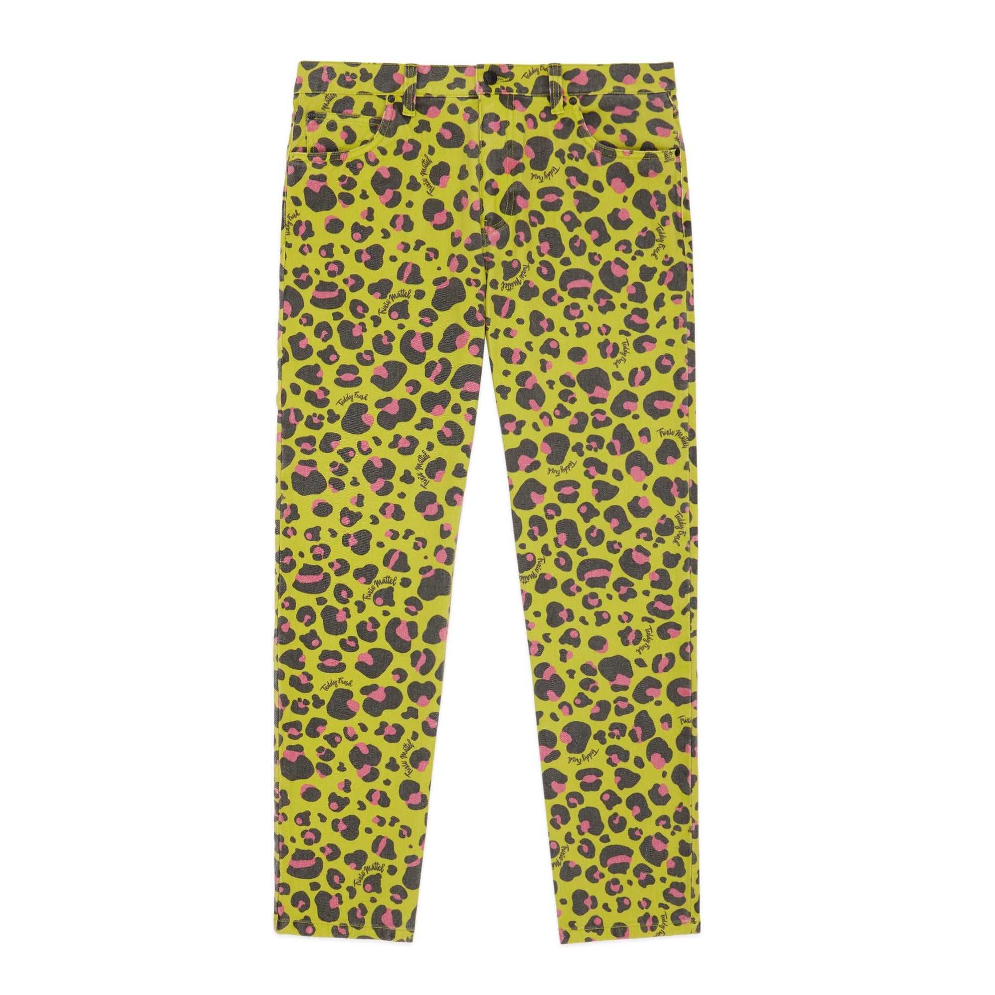 Green Teddy Fresh TF x Trixie Leopard Jeans | IAMXEB830