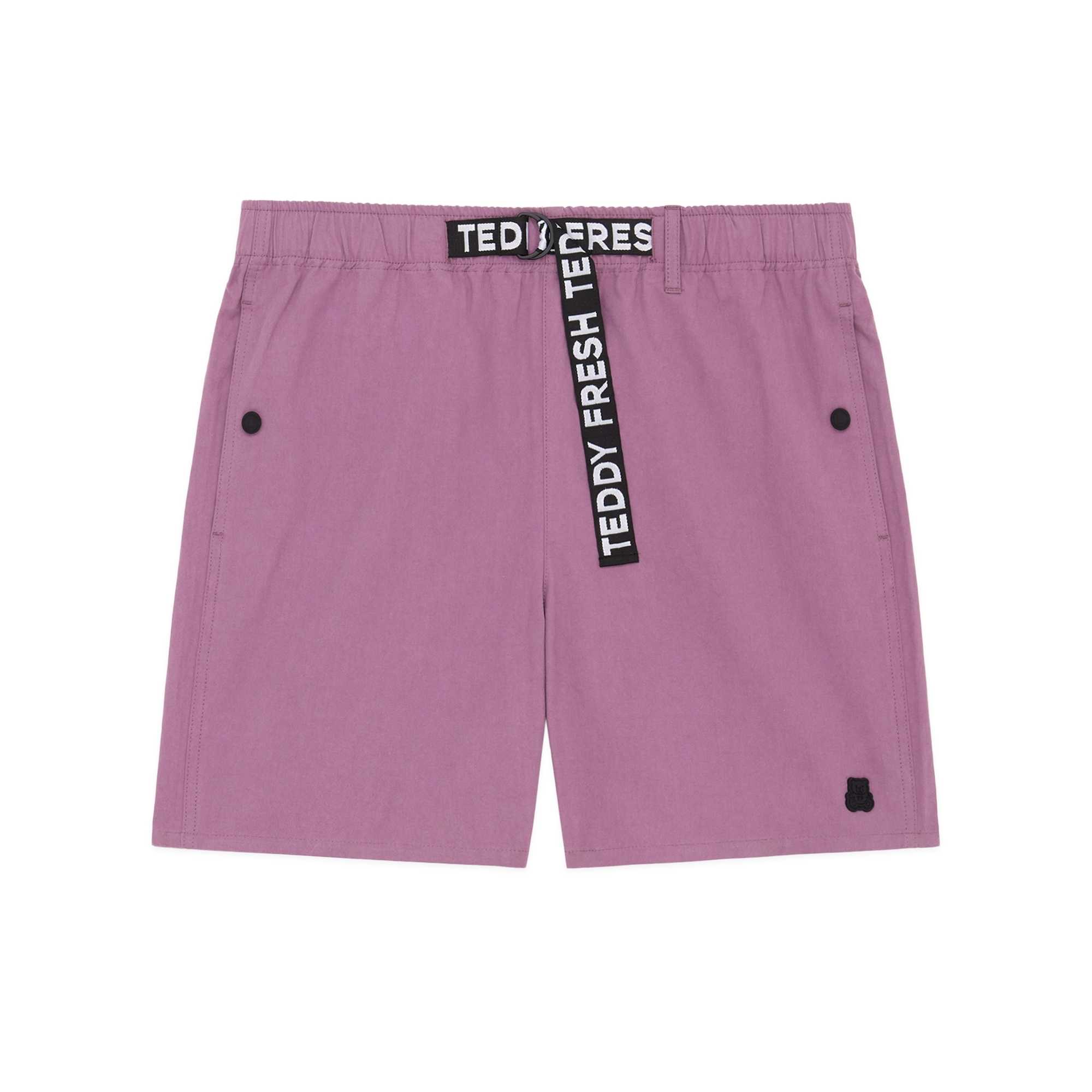 Green Teddy Fresh Webbing Belt Cotton Shorts | AOTQEV241