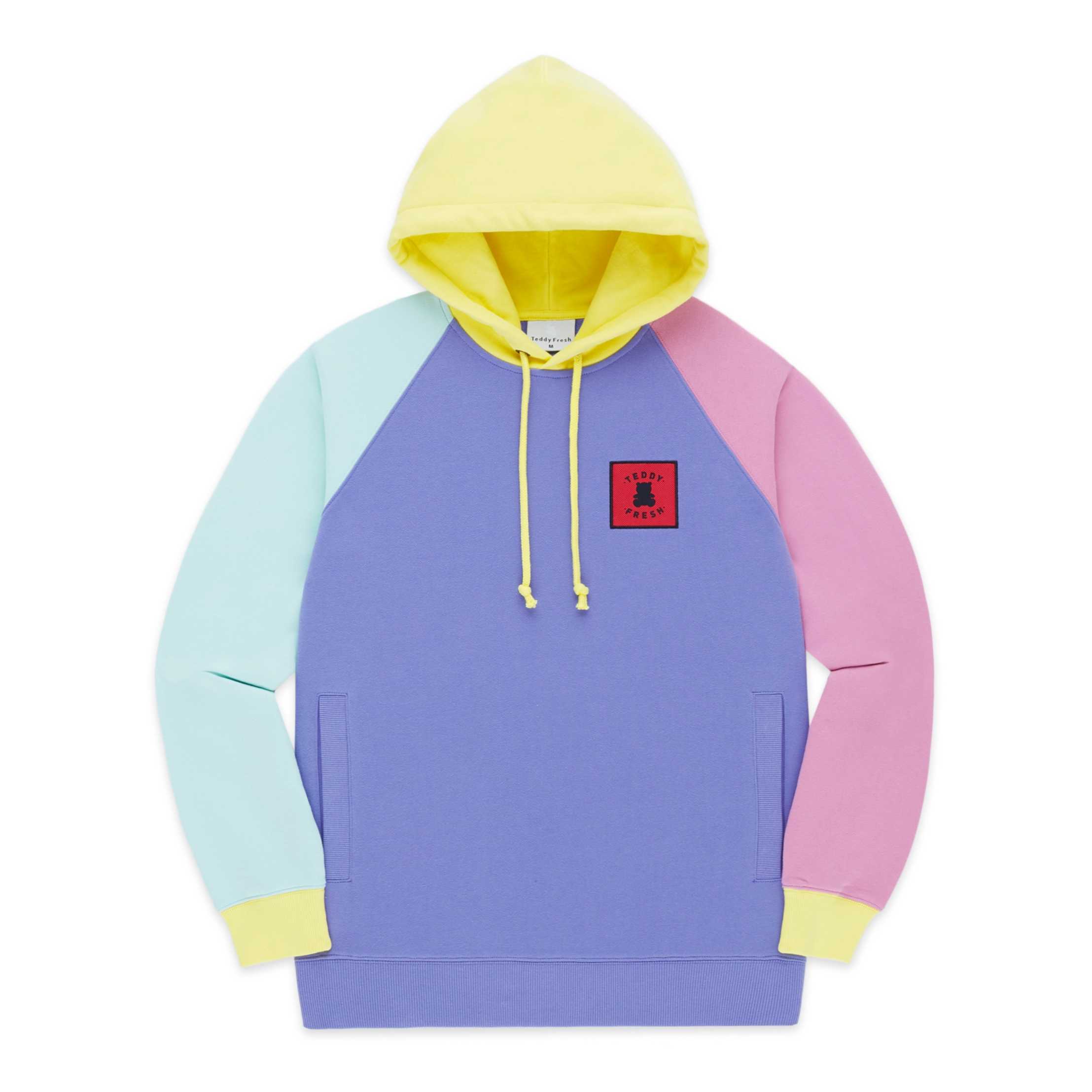 Grey Teddy Fresh Color Block Hoodie 2.0 | GHKXTW189