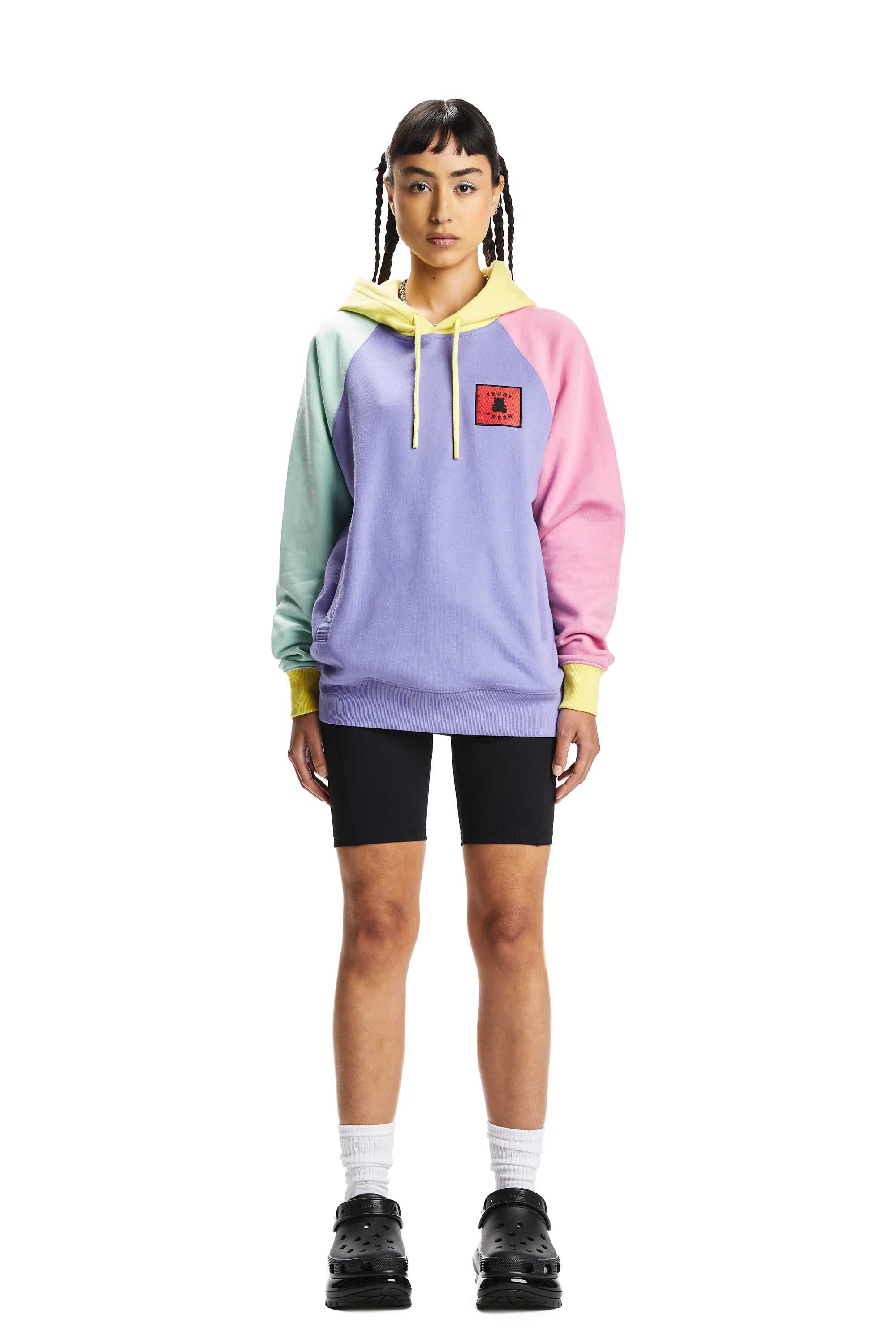 Grey Teddy Fresh Color Block Hoodie 2.0 | GHKXTW189