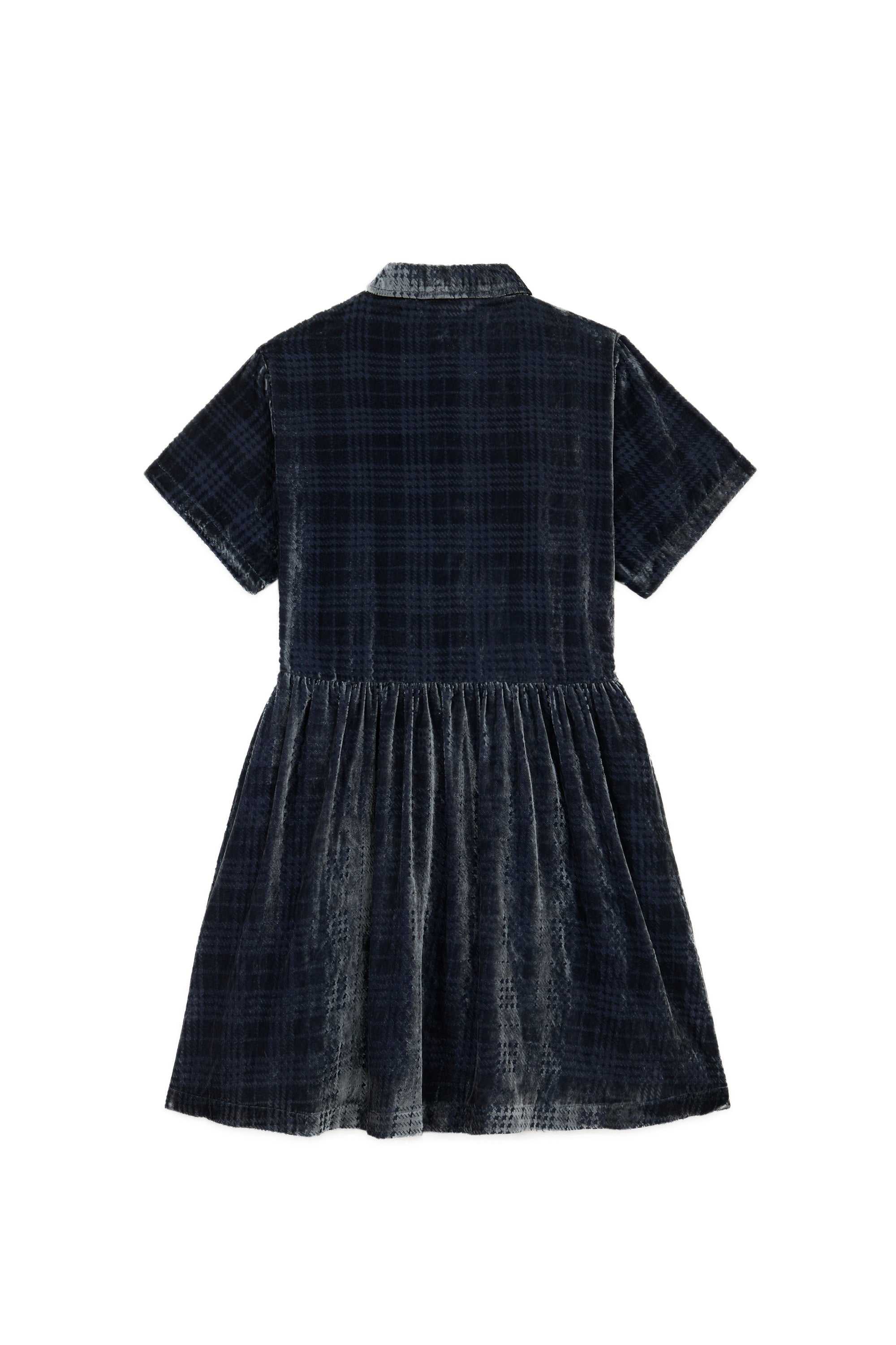 Grey Teddy Fresh Sheer Check Shirt Dress | ZKCDIB348