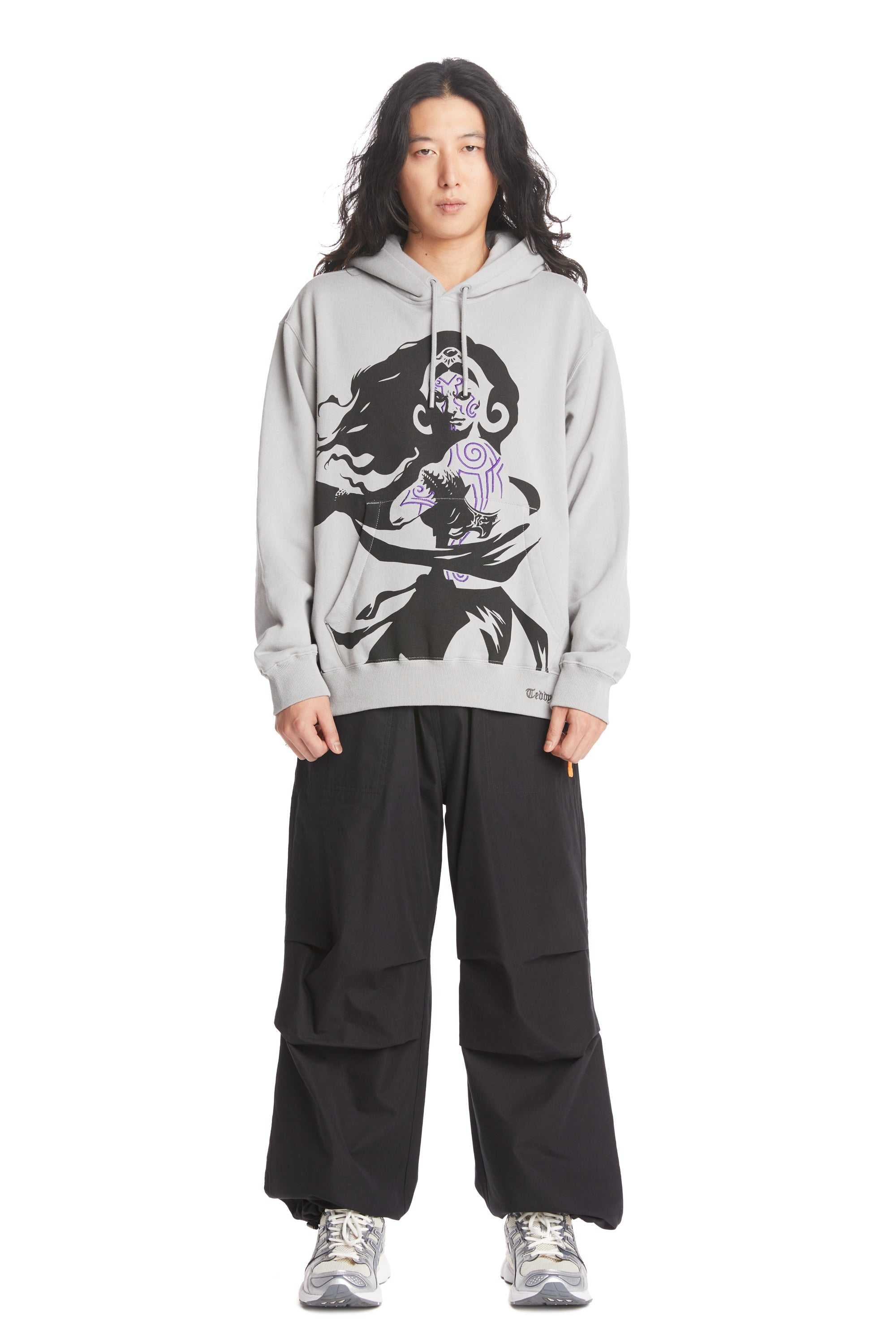 Grey Teddy Fresh TF x Magic: The Gathering Liliana Of The Dark Realms Hoodie | DJOWZE693