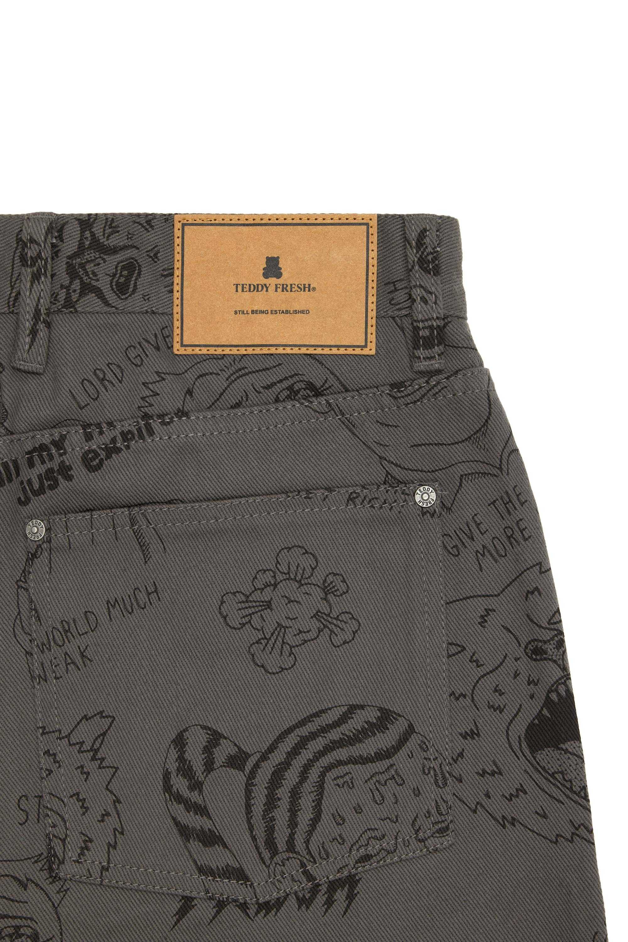 Grey Teddy Fresh Will Laren Sketches Carpenter Pants | IEKYRN273