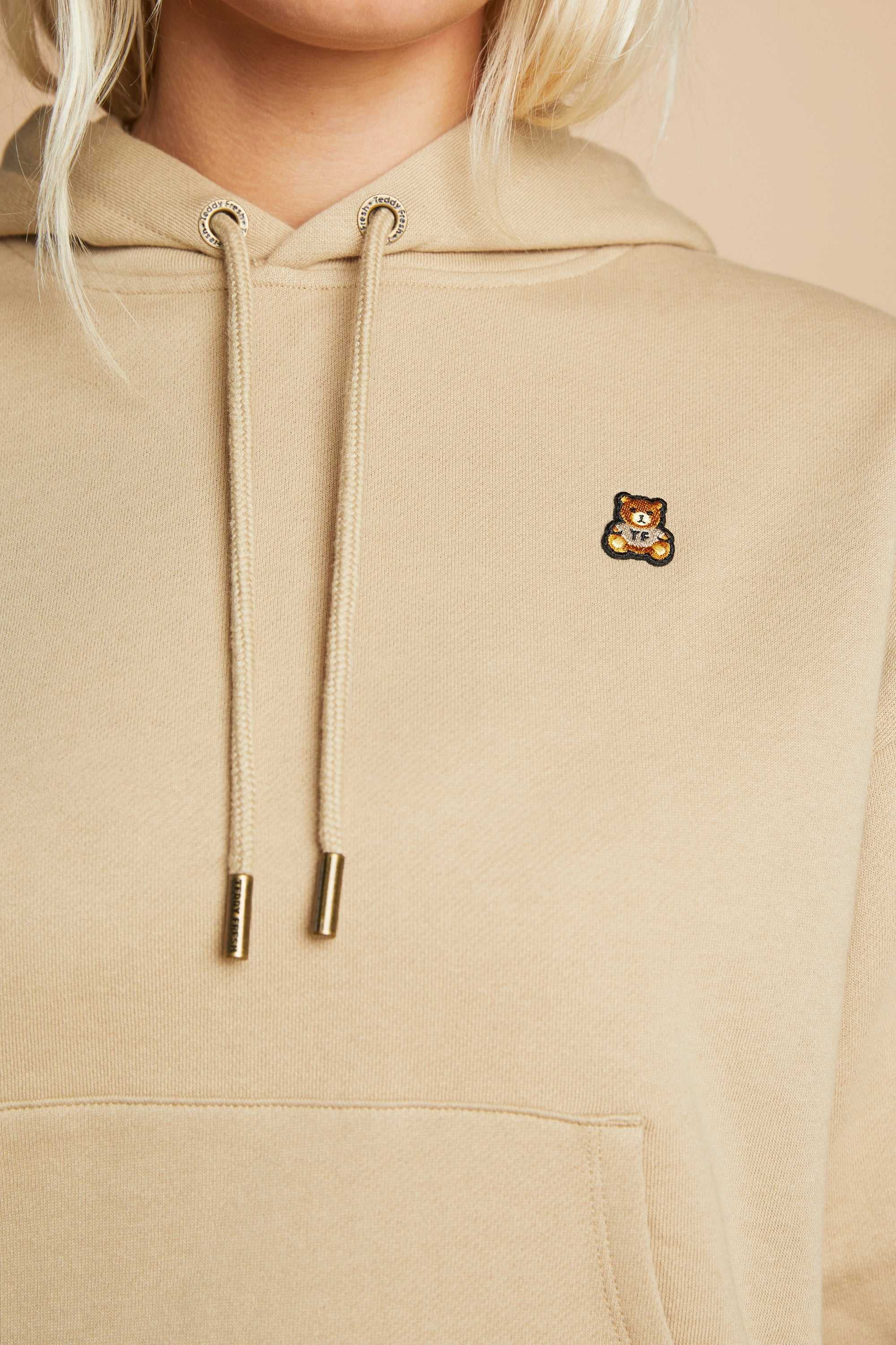 Khaki Teddy Fresh Classic Hoodie | UKFAQE784