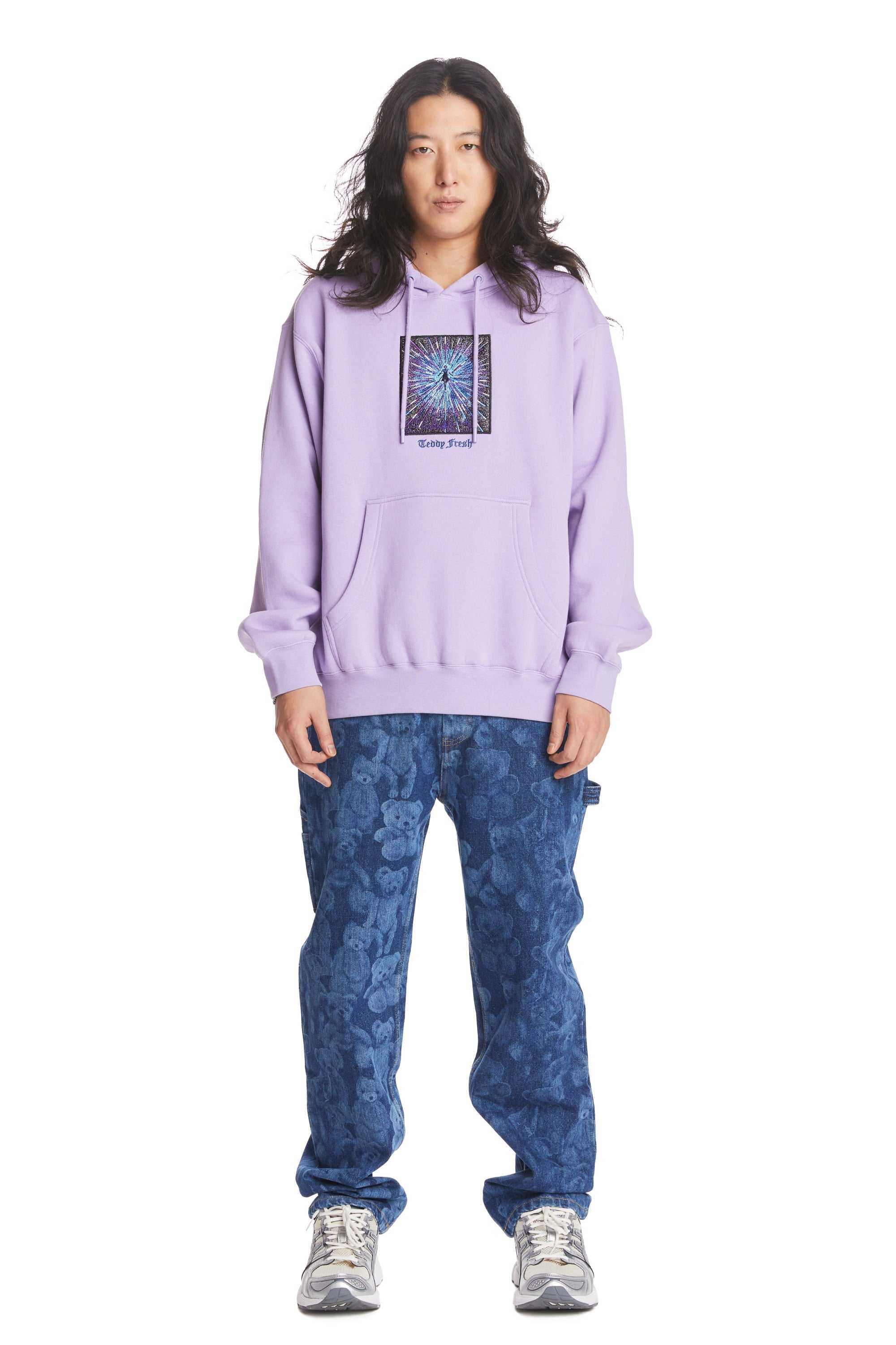 Lilac Teddy Fresh TF x Magic: The Gathering Counterspell Hoodie | AEVQWB804