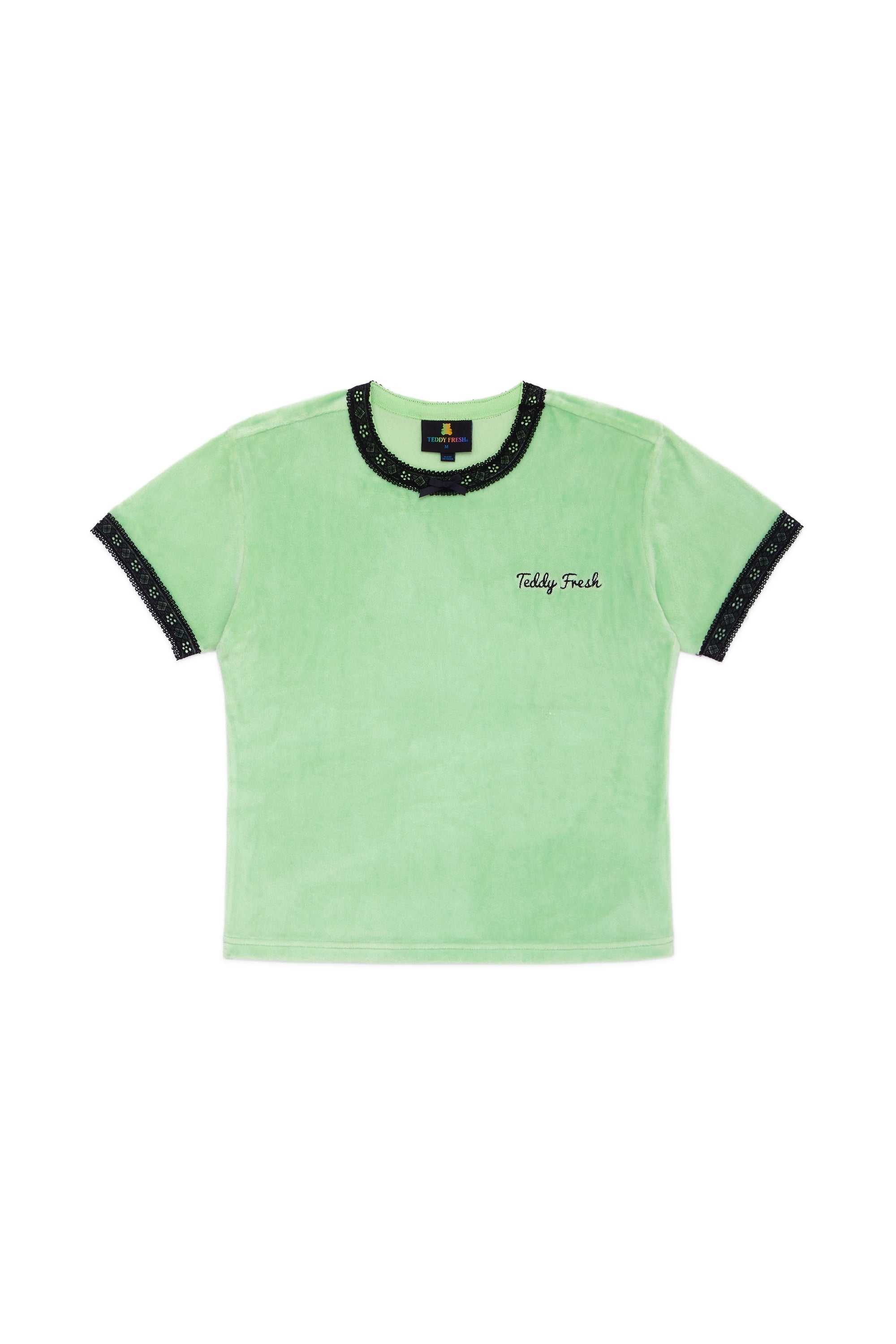 Mint Teddy Fresh Mint Velour Tee | YFIQNT378