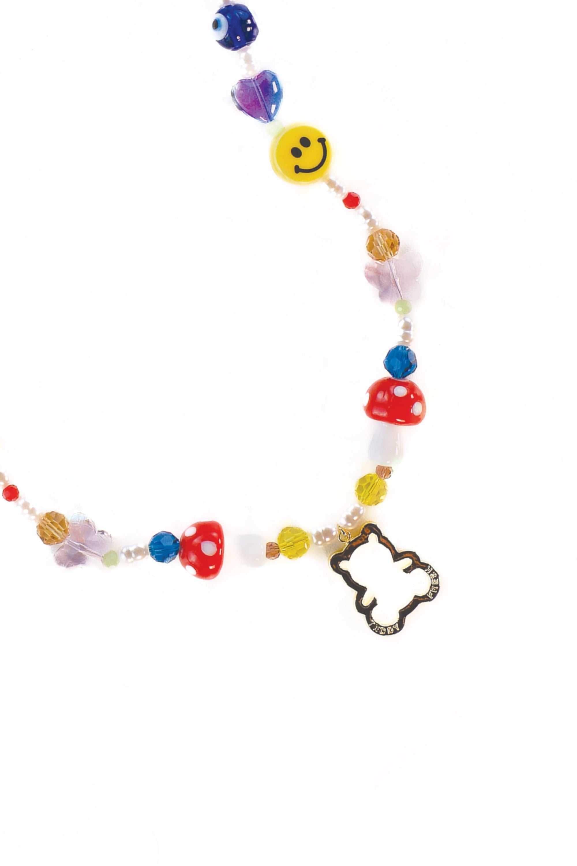 Multi Teddy Fresh All Smiles Bear Necklace | BXGTKL598