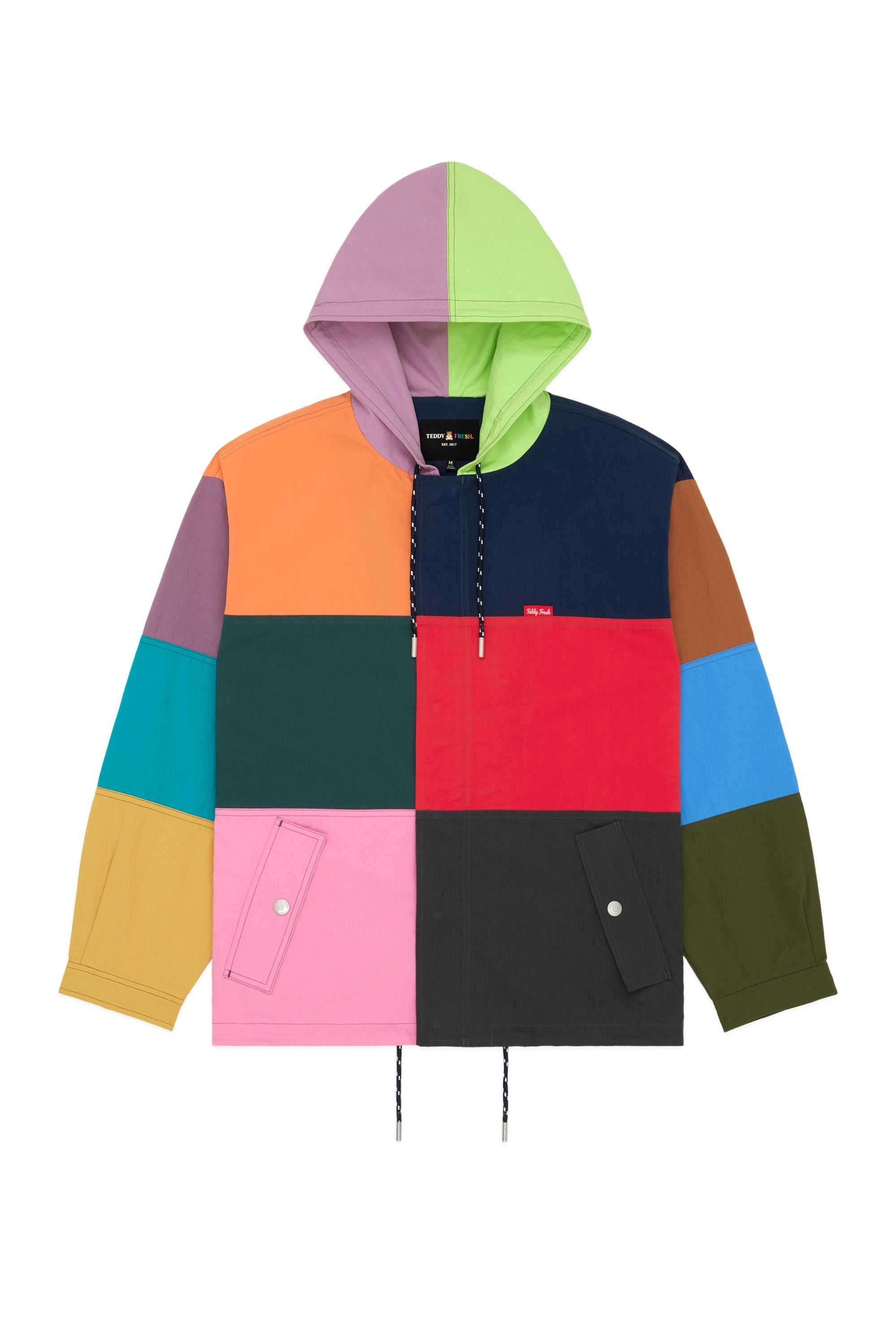 Multi Teddy Fresh Colorplay Hooded Jacket | VCYALW143