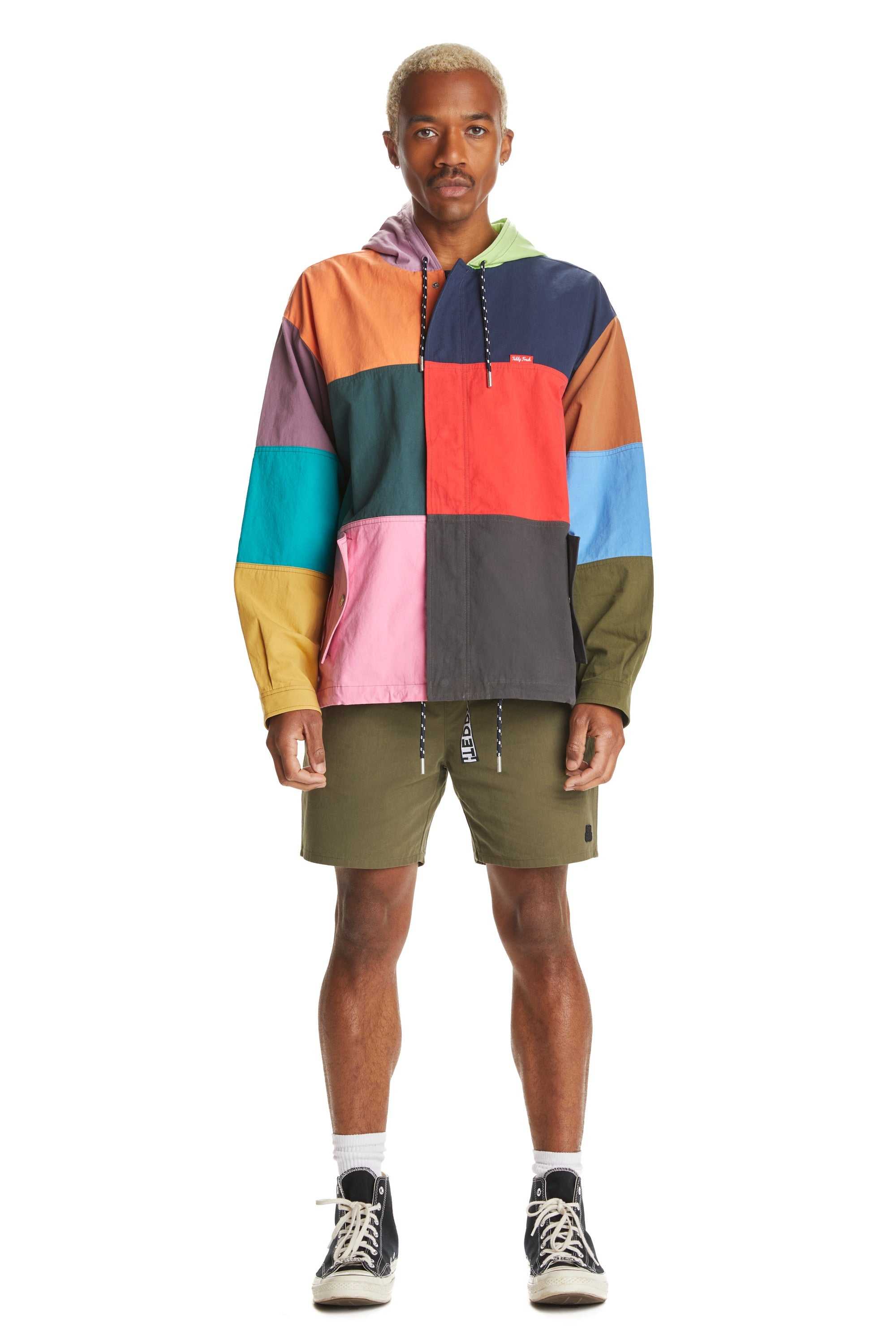 Multi Teddy Fresh Colorplay Hooded Jacket | VCYALW143