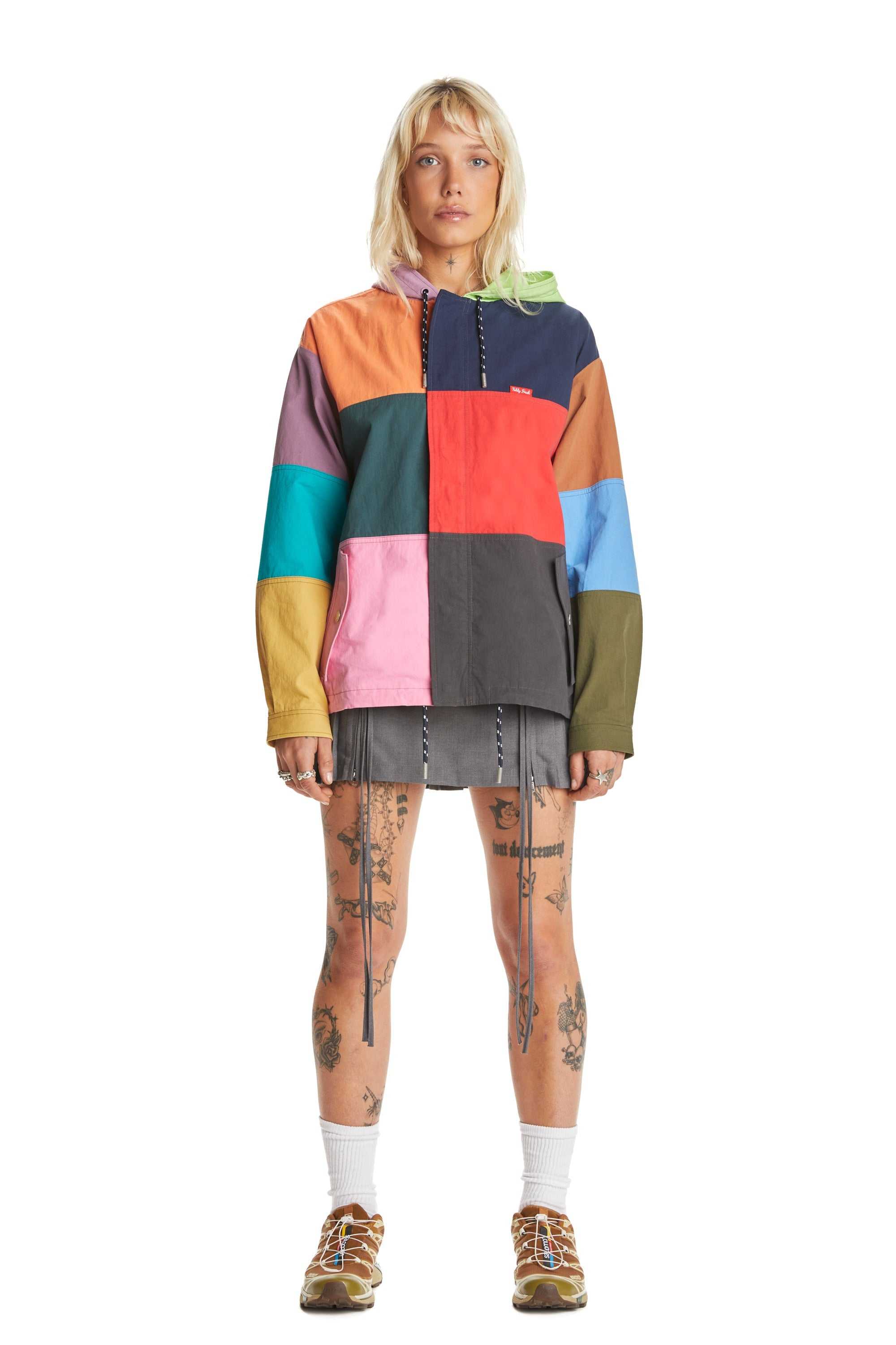 Multi Teddy Fresh Colorplay Hooded Jacket | VCYALW143