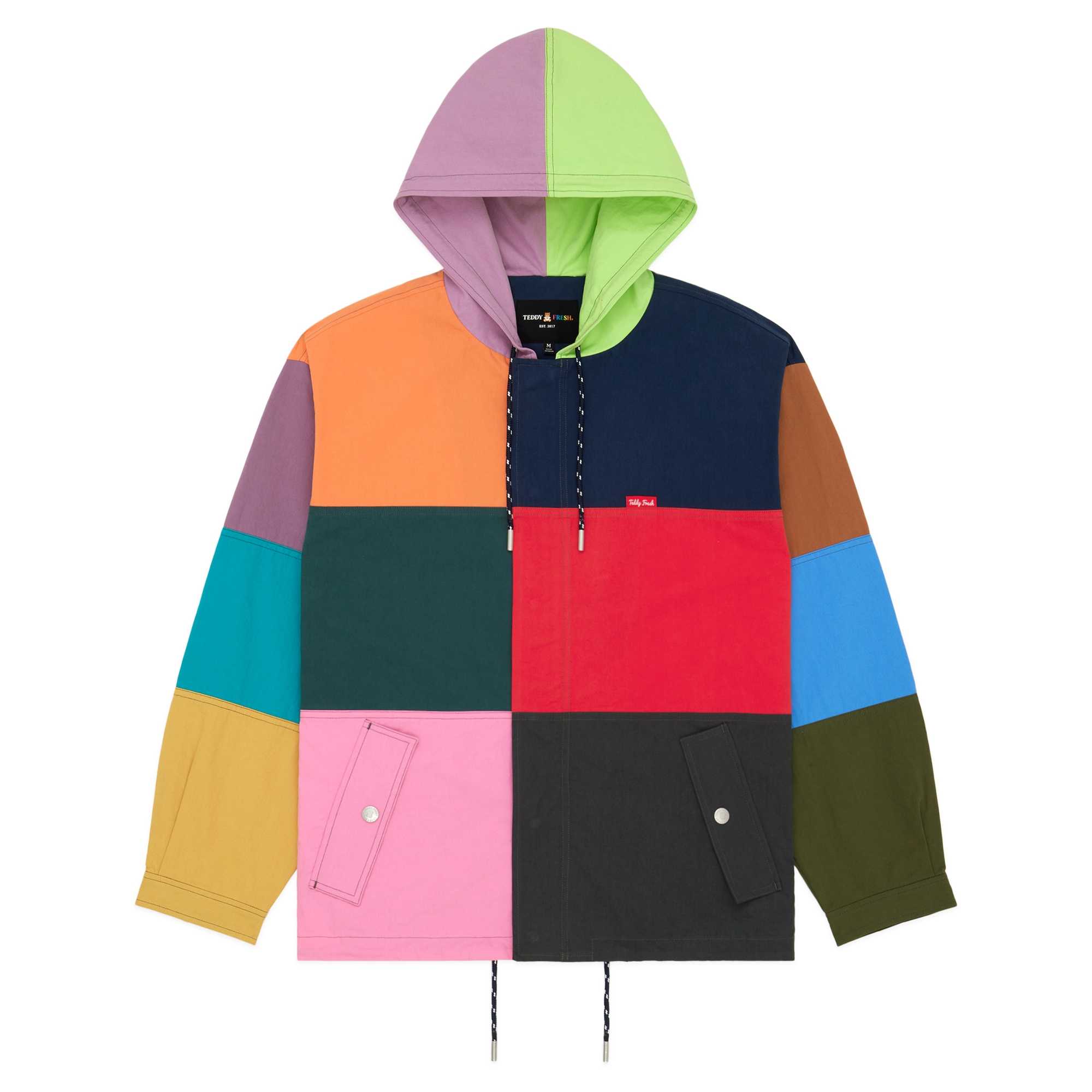 Multi Teddy Fresh Colorplay Hooded Jacket | VCYALW143