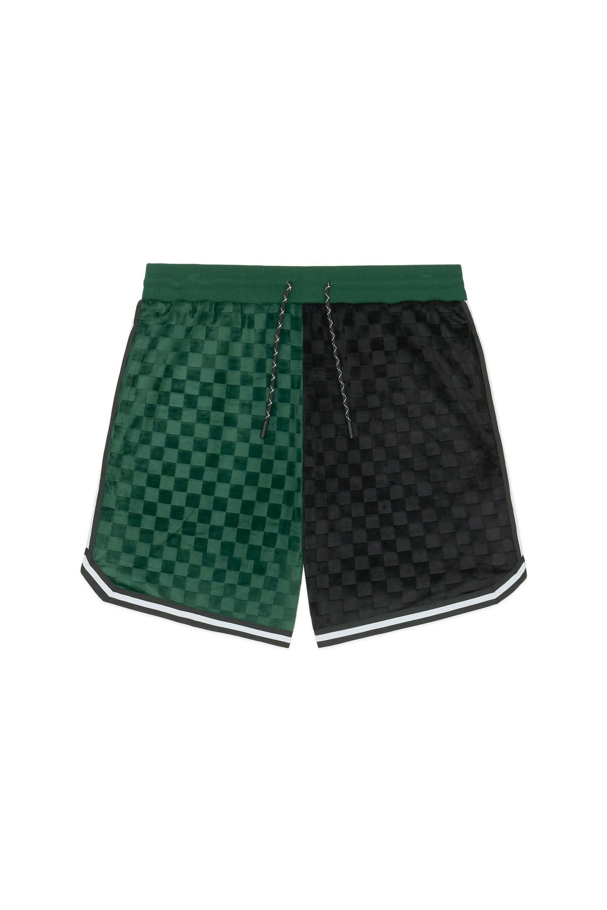 Multi Teddy Fresh Embossed Checker Velour Shorts | DXZRHQ342