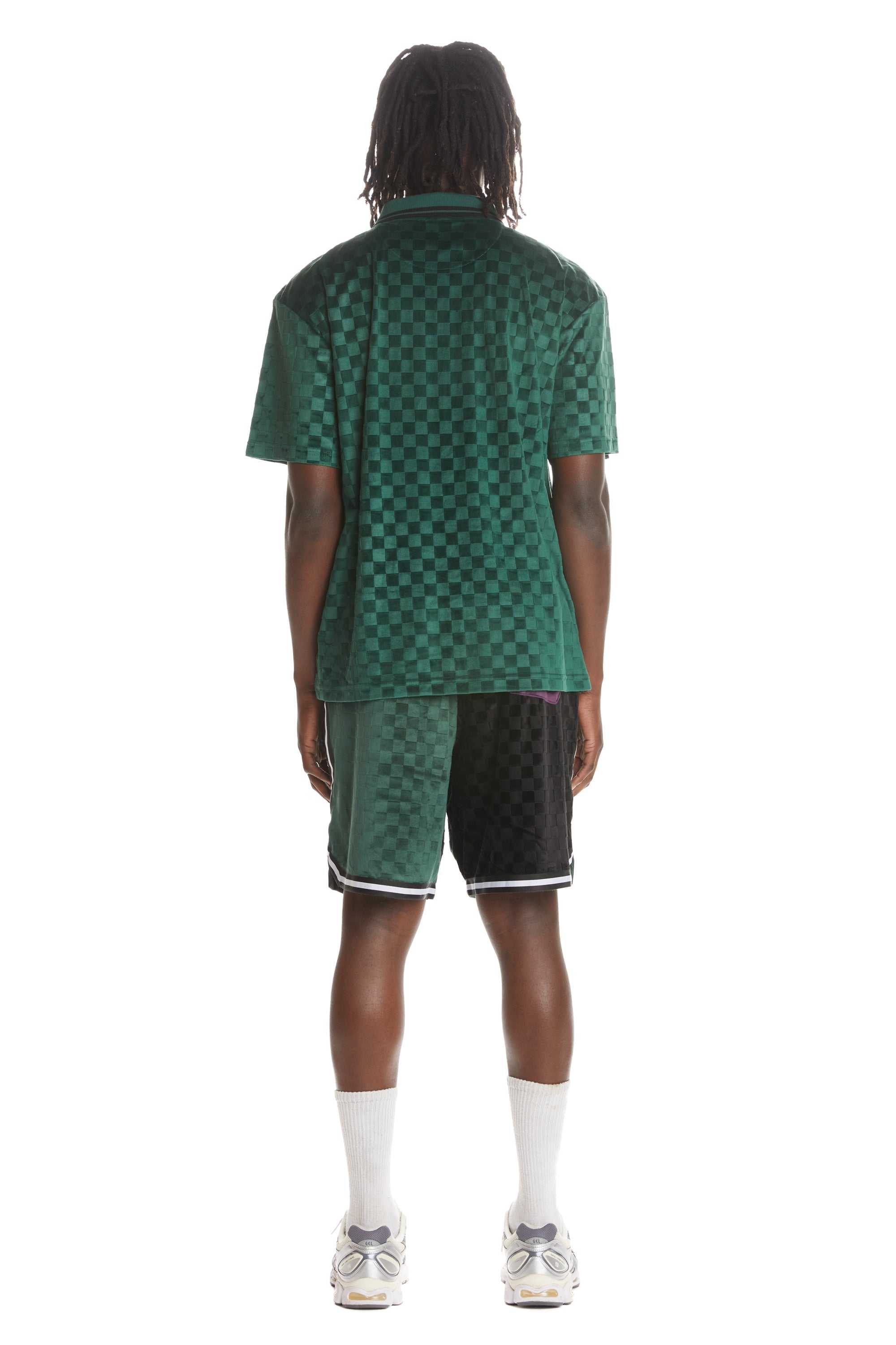 Multi Teddy Fresh Embossed Checker Velour Shorts | DXZRHQ342