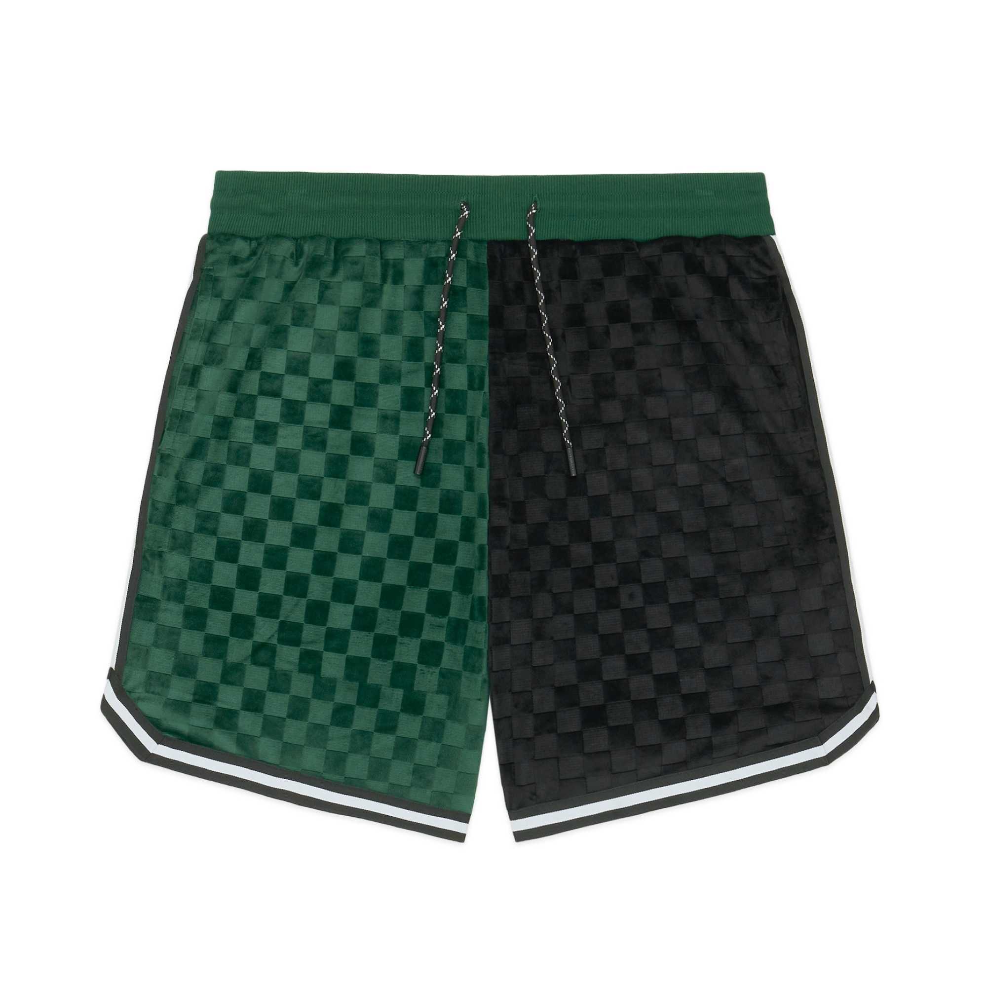 Multi Teddy Fresh Embossed Checker Velour Shorts | DXZRHQ342