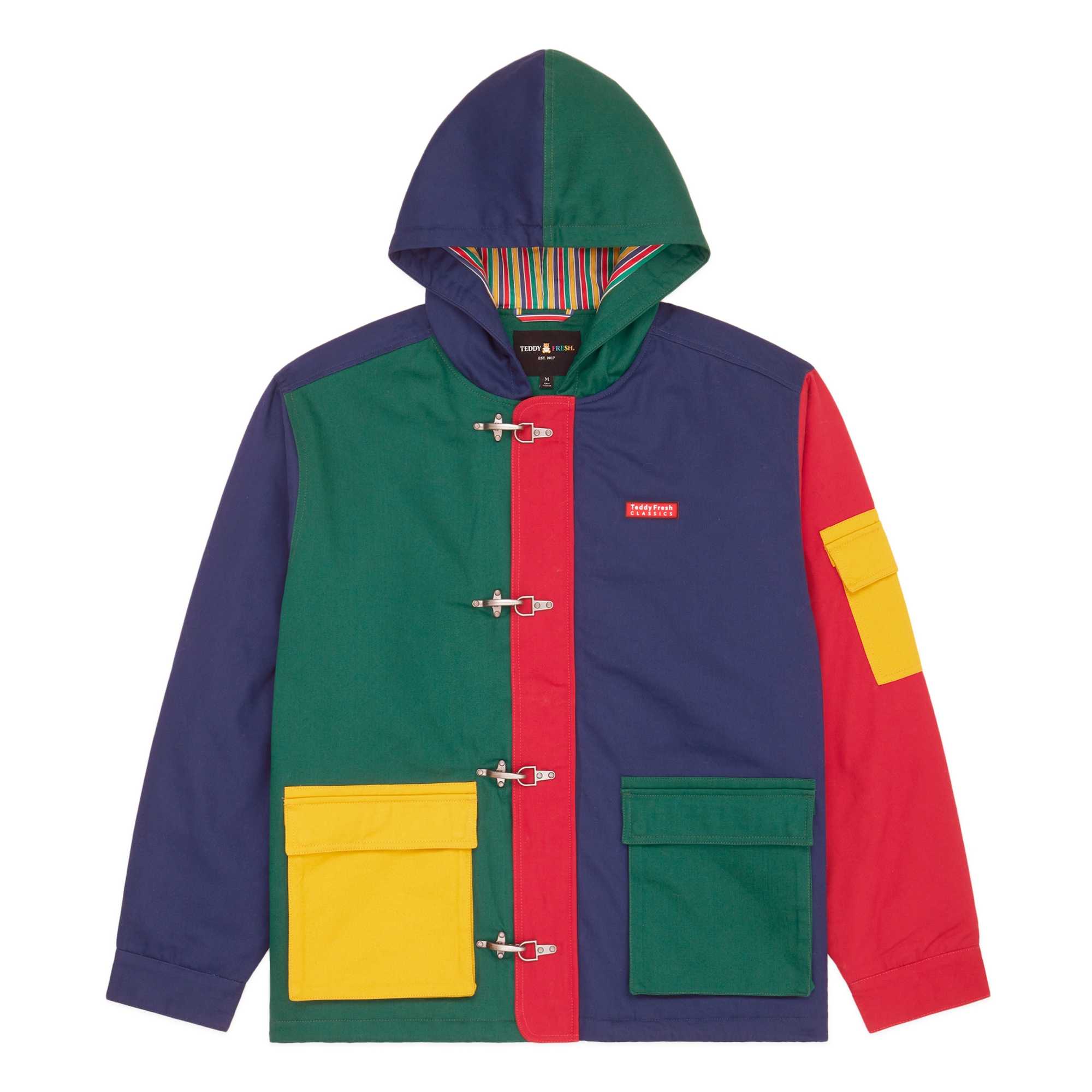 Multi Teddy Fresh Fireman Style Toggle Clasp Chore Jacket | WSACOL215