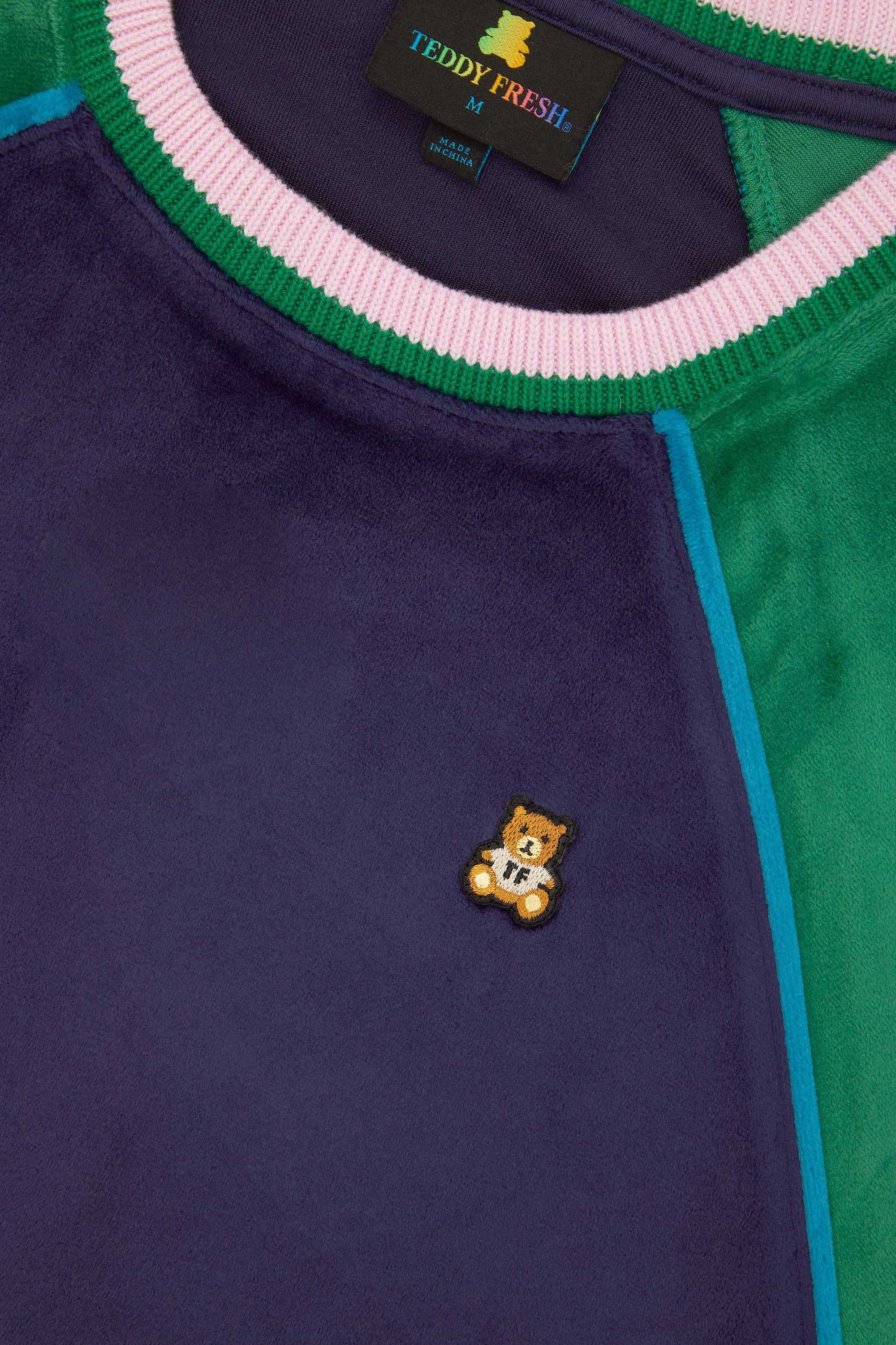 Multi Teddy Fresh Heritage Velour Crewneck | TBYUWV683