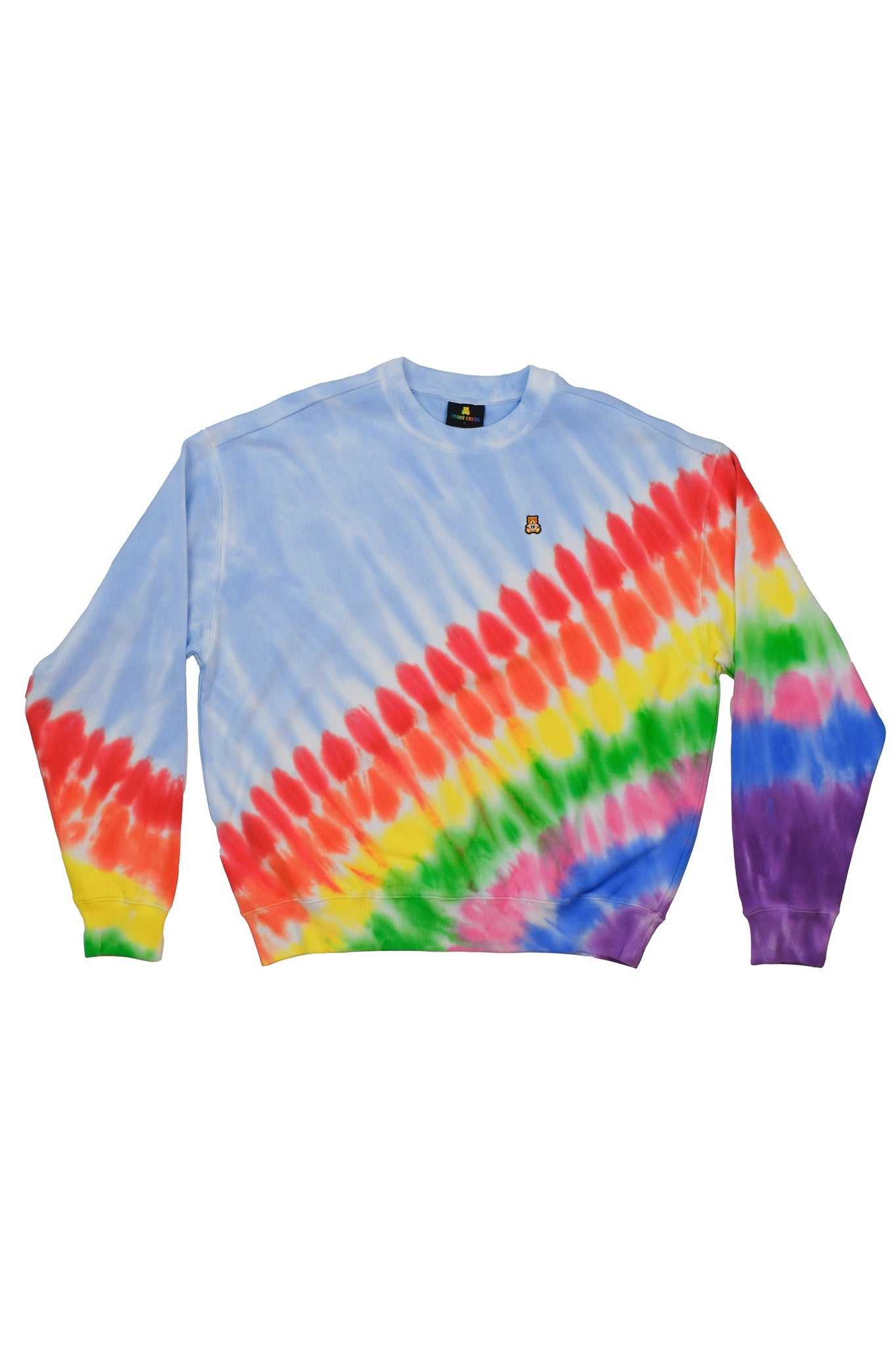 Multi Teddy Fresh In Rainbows Sweatshirt | PFRBCT824