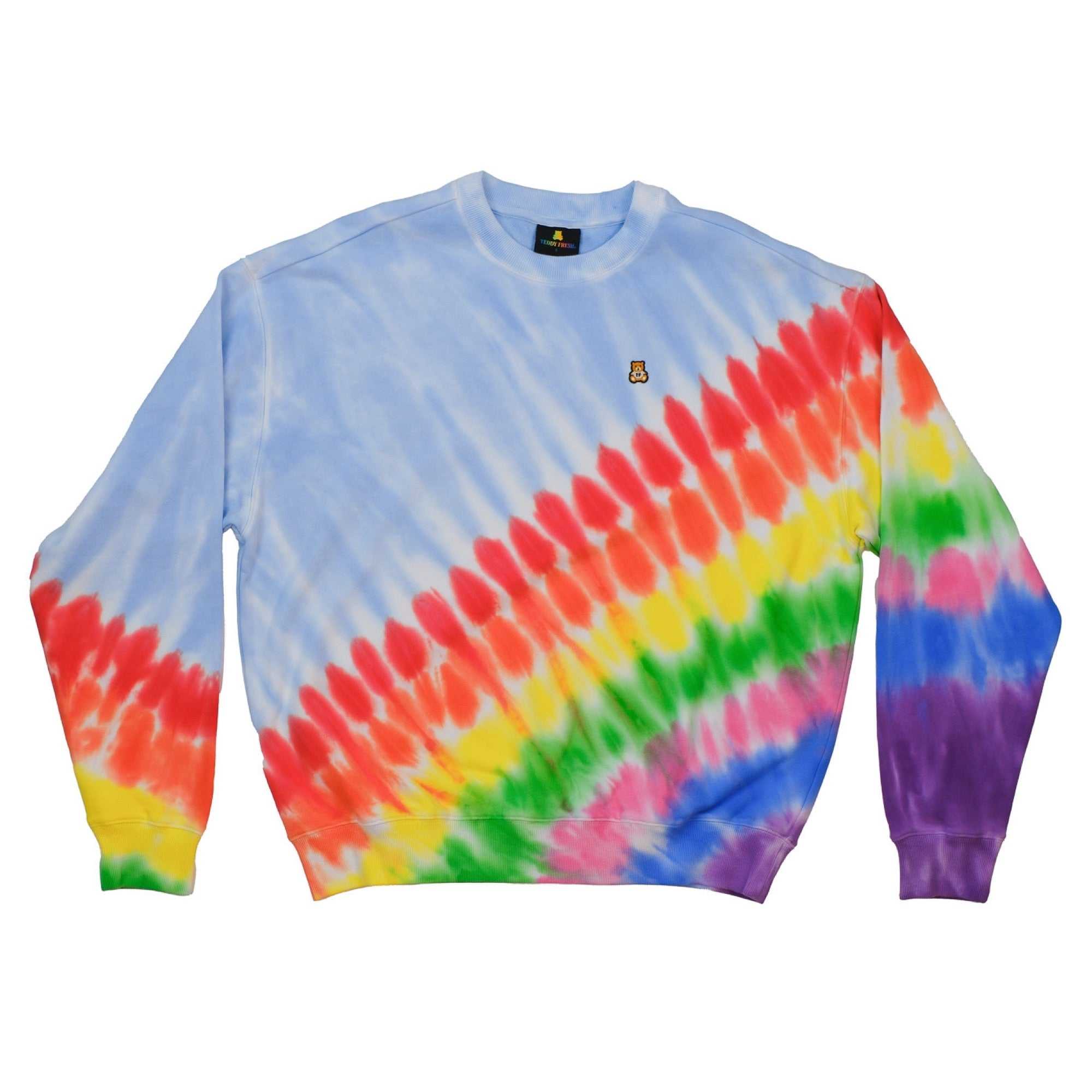 Multi Teddy Fresh In Rainbows Sweatshirt | PFRBCT824