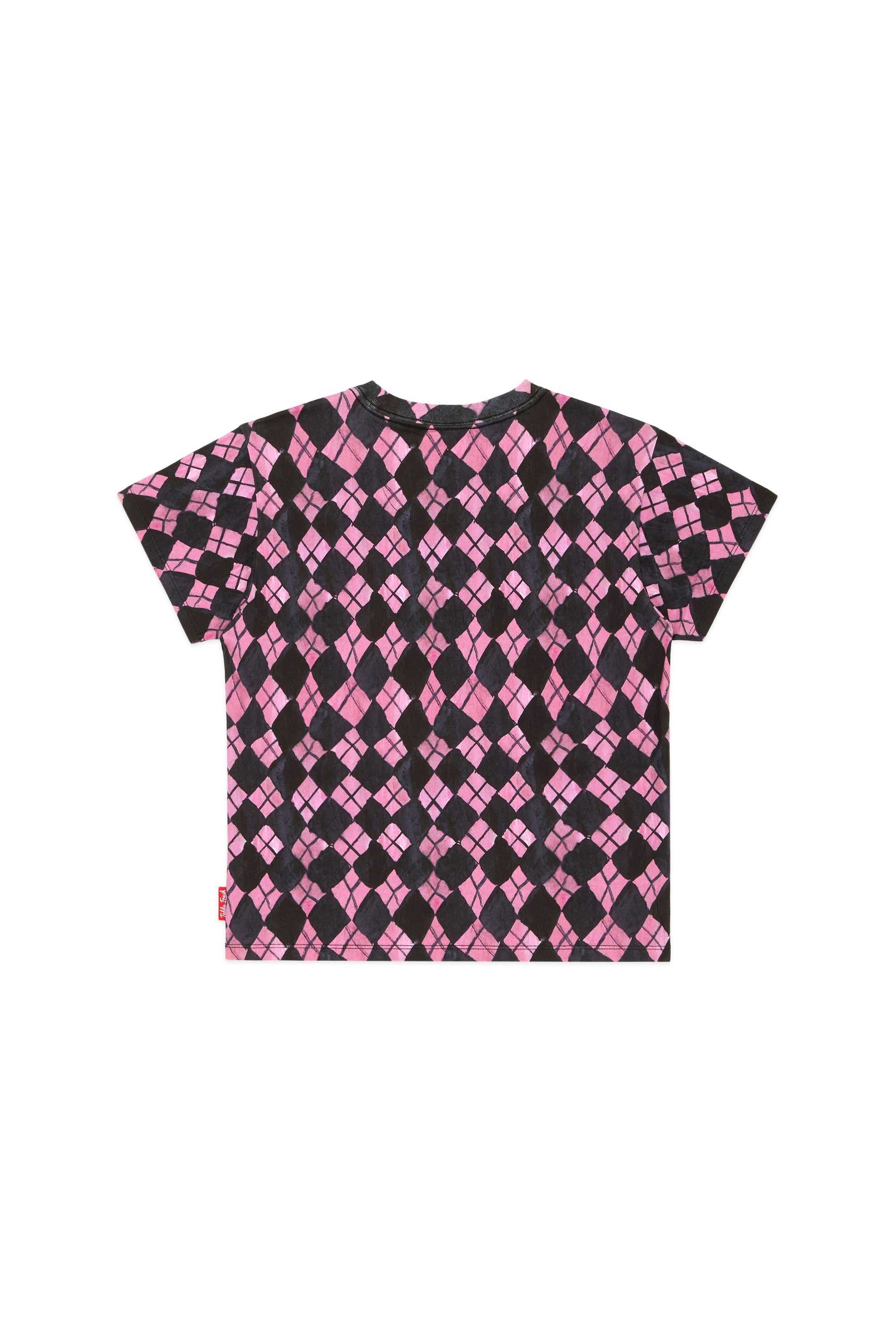 Multi Teddy Fresh Painted Argyle Tee | HIWFPV297