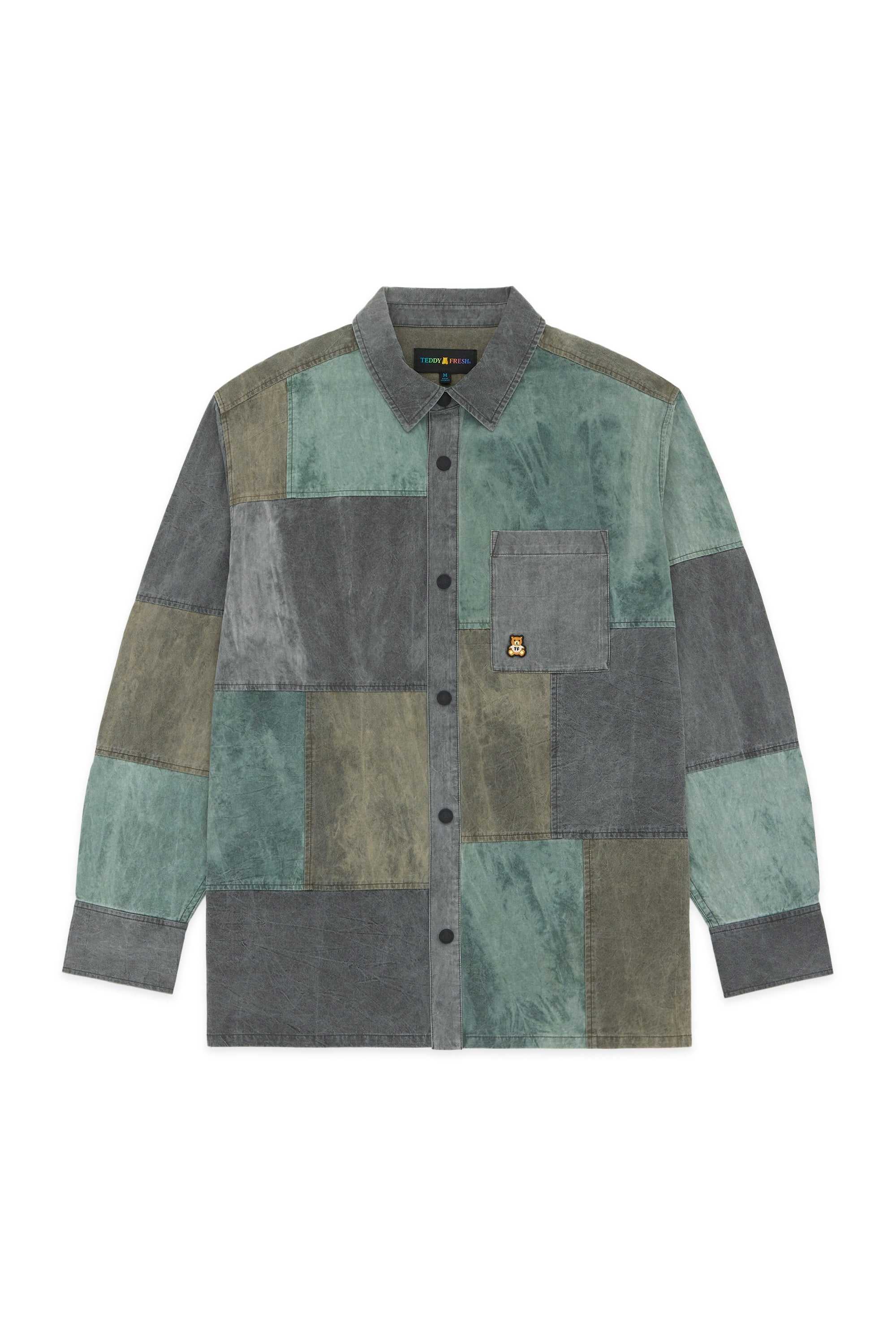 Multi Teddy Fresh Pieced Together Shirt | LGZYDV684