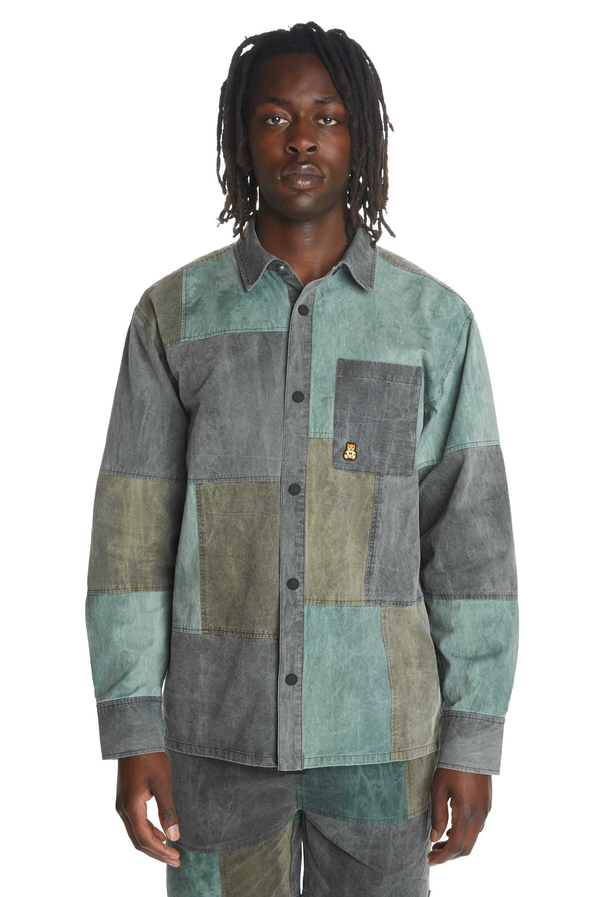 Multi Teddy Fresh Pieced Together Shirt | LGZYDV684