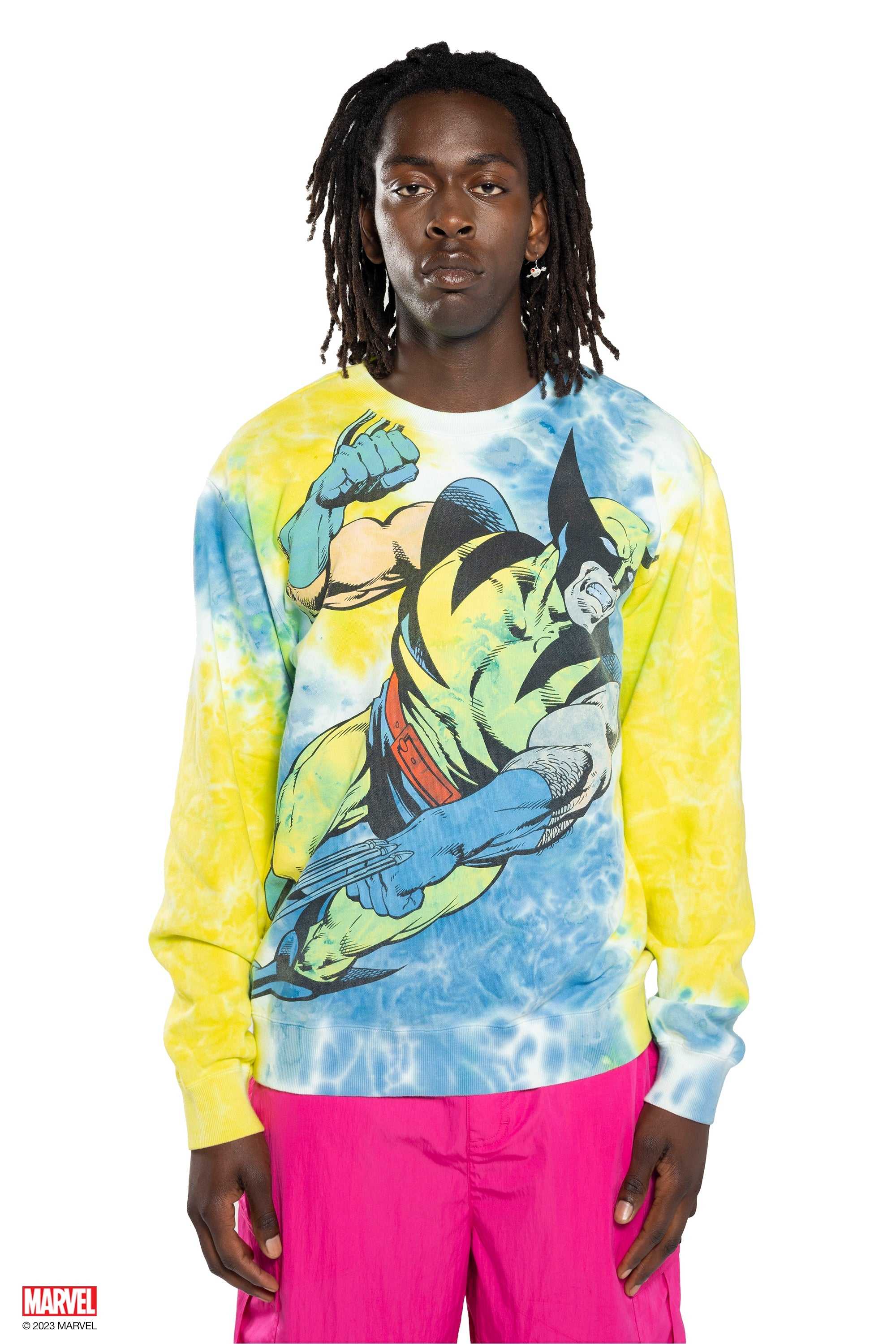 Multi Teddy Fresh TF x Marvel Wolverine Tie Dye Crewneck | JNBRFL059