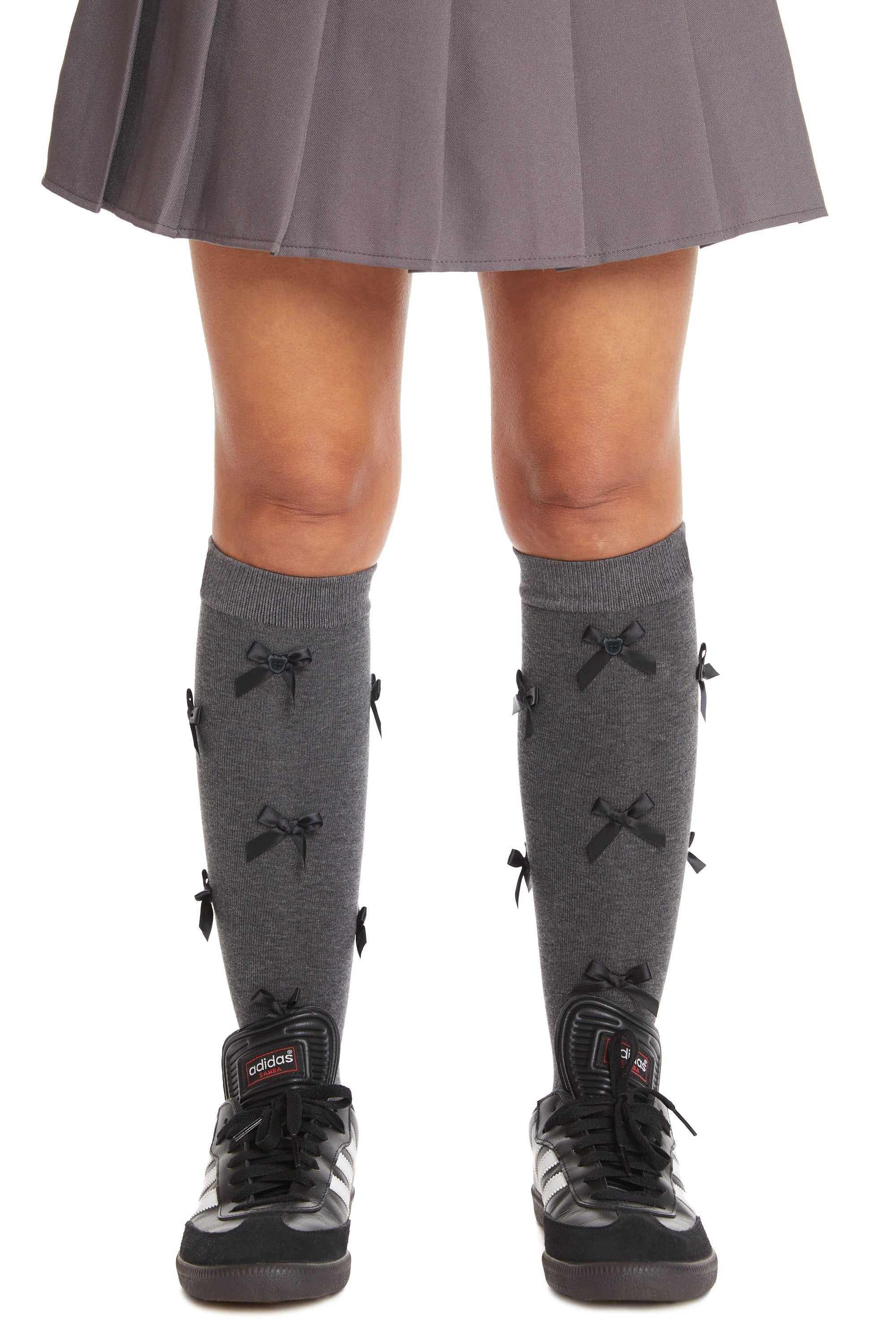 Natural Teddy Fresh Knee High Bow Socks | DNTFHG638