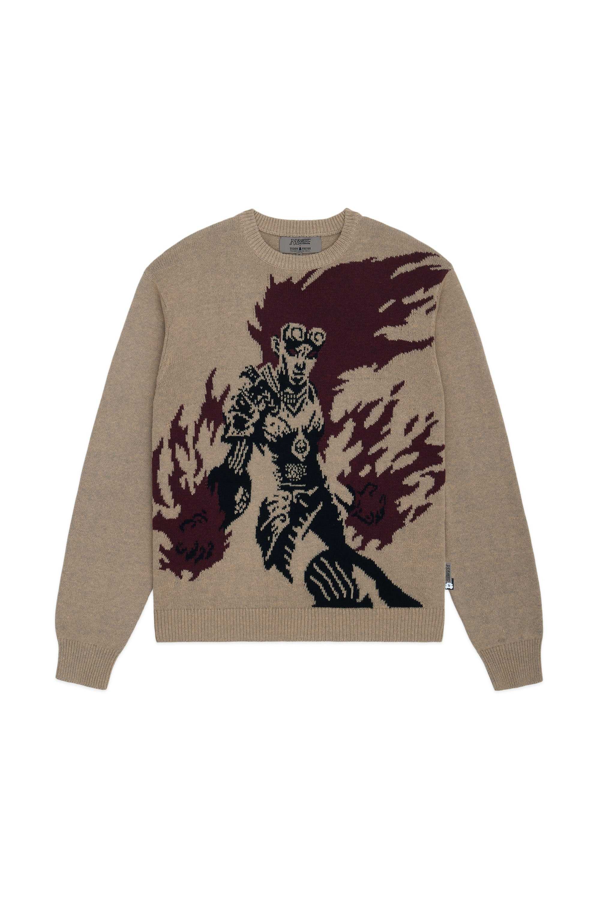 Natural Teddy Fresh TF x Magic: The Gathering Chandra, Pyromaster Sweater | QAWYMS472