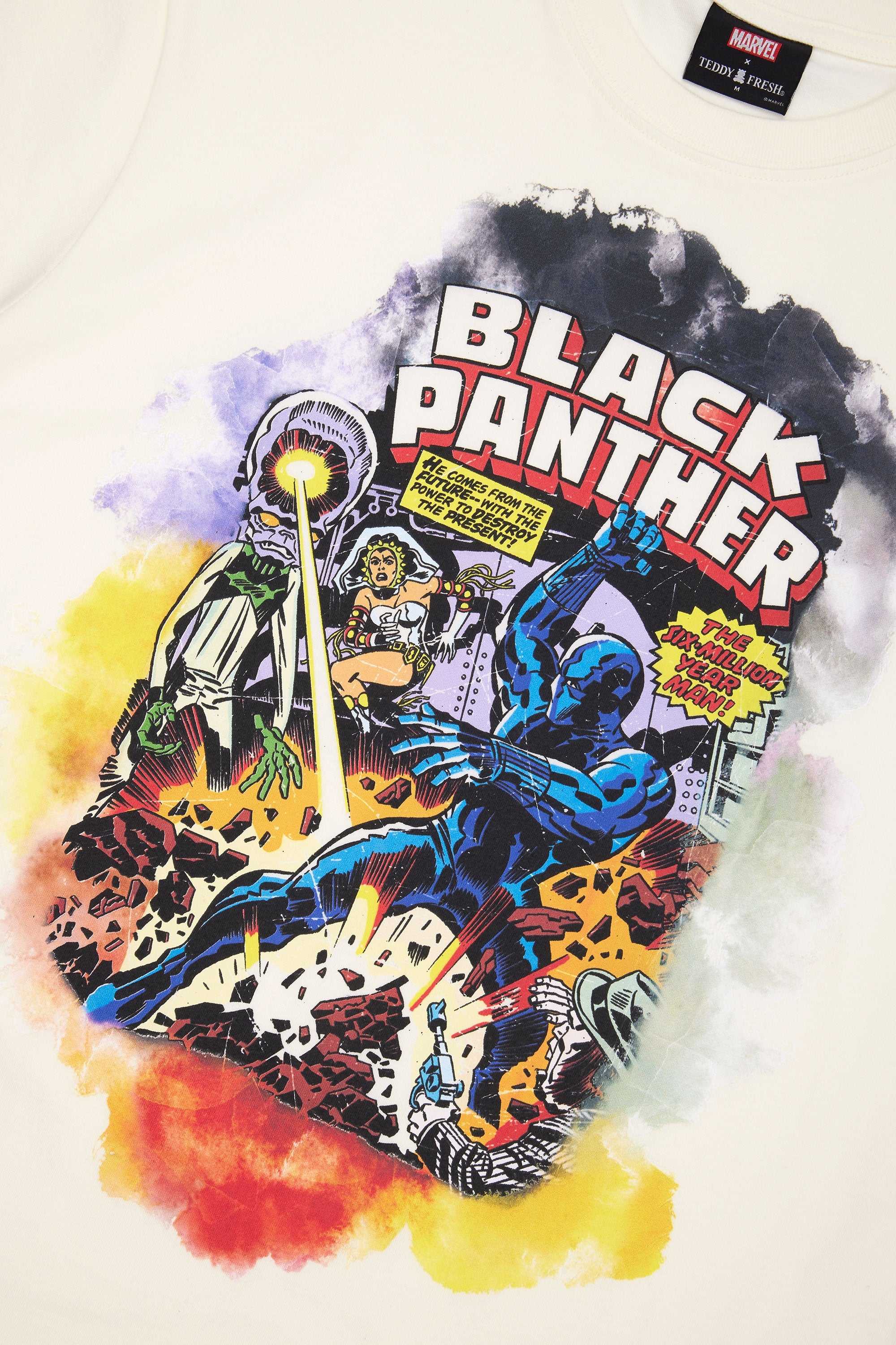 Natural Teddy Fresh TF x Marvel Black Panther Tee | HEWVCI694