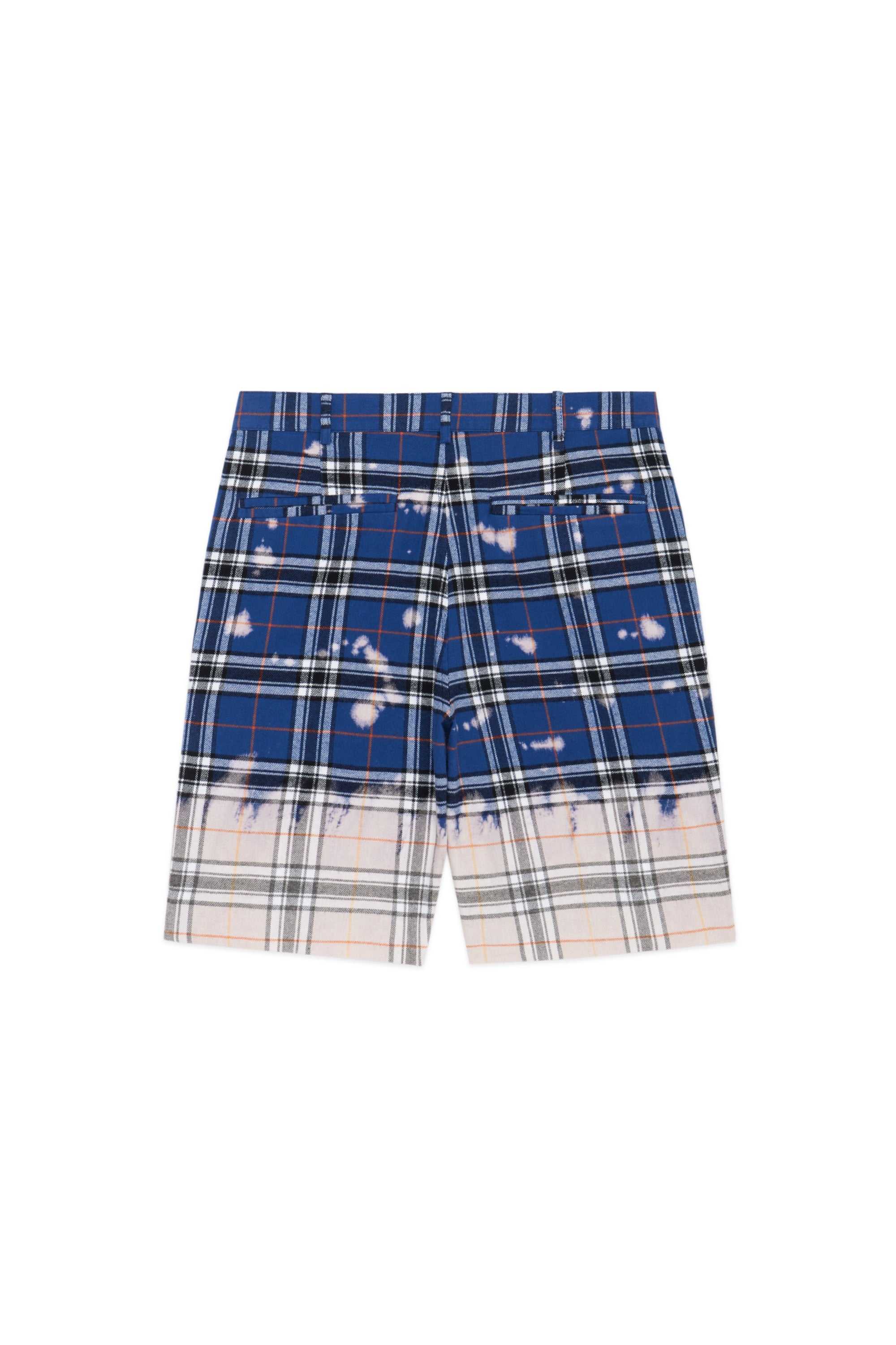 Navy Teddy Fresh Bleached Flannel Shorts | EFSHAN892