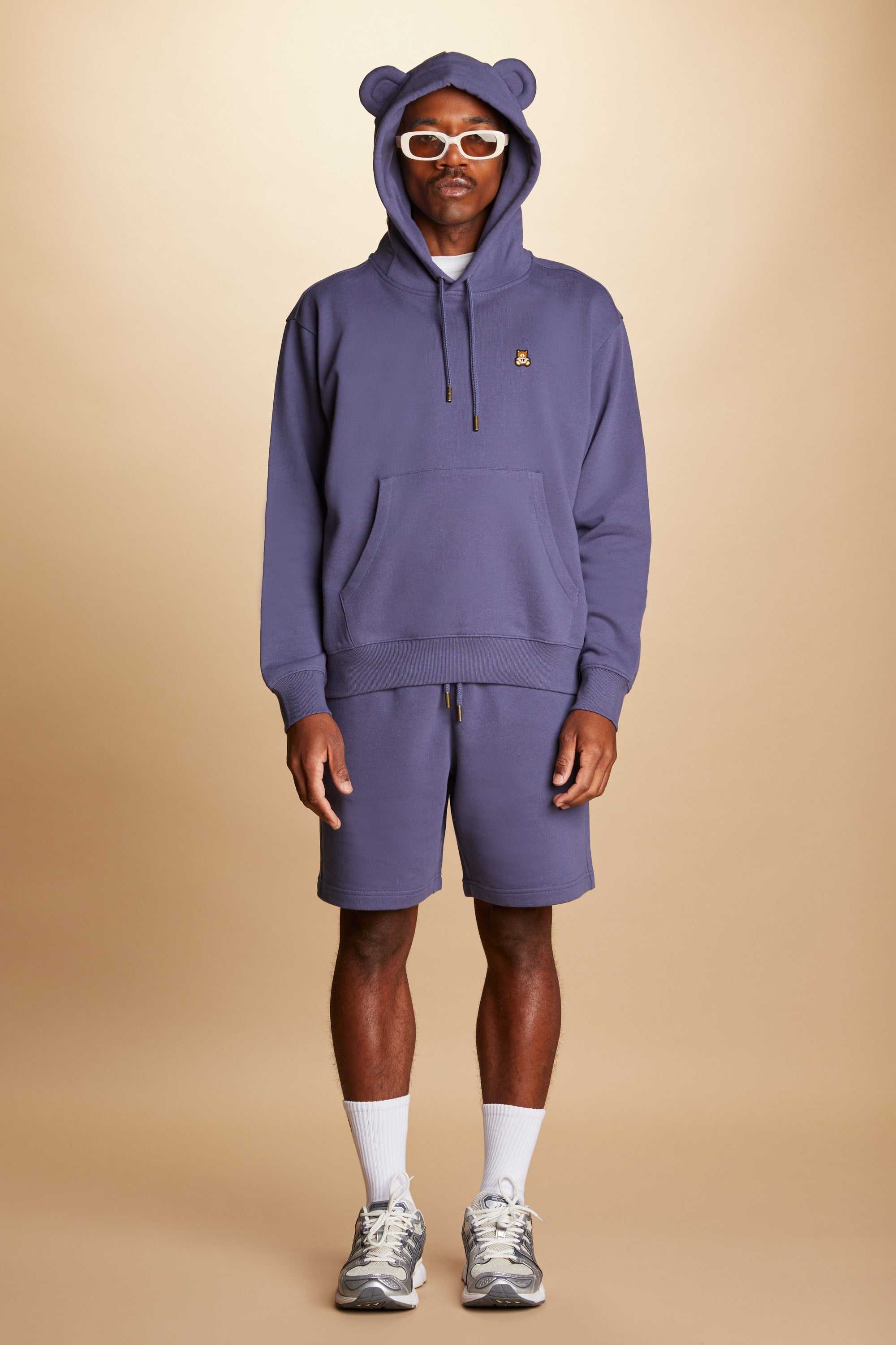 Navy Teddy Fresh Classic Bear Ear Hoodie | UZKMOT928