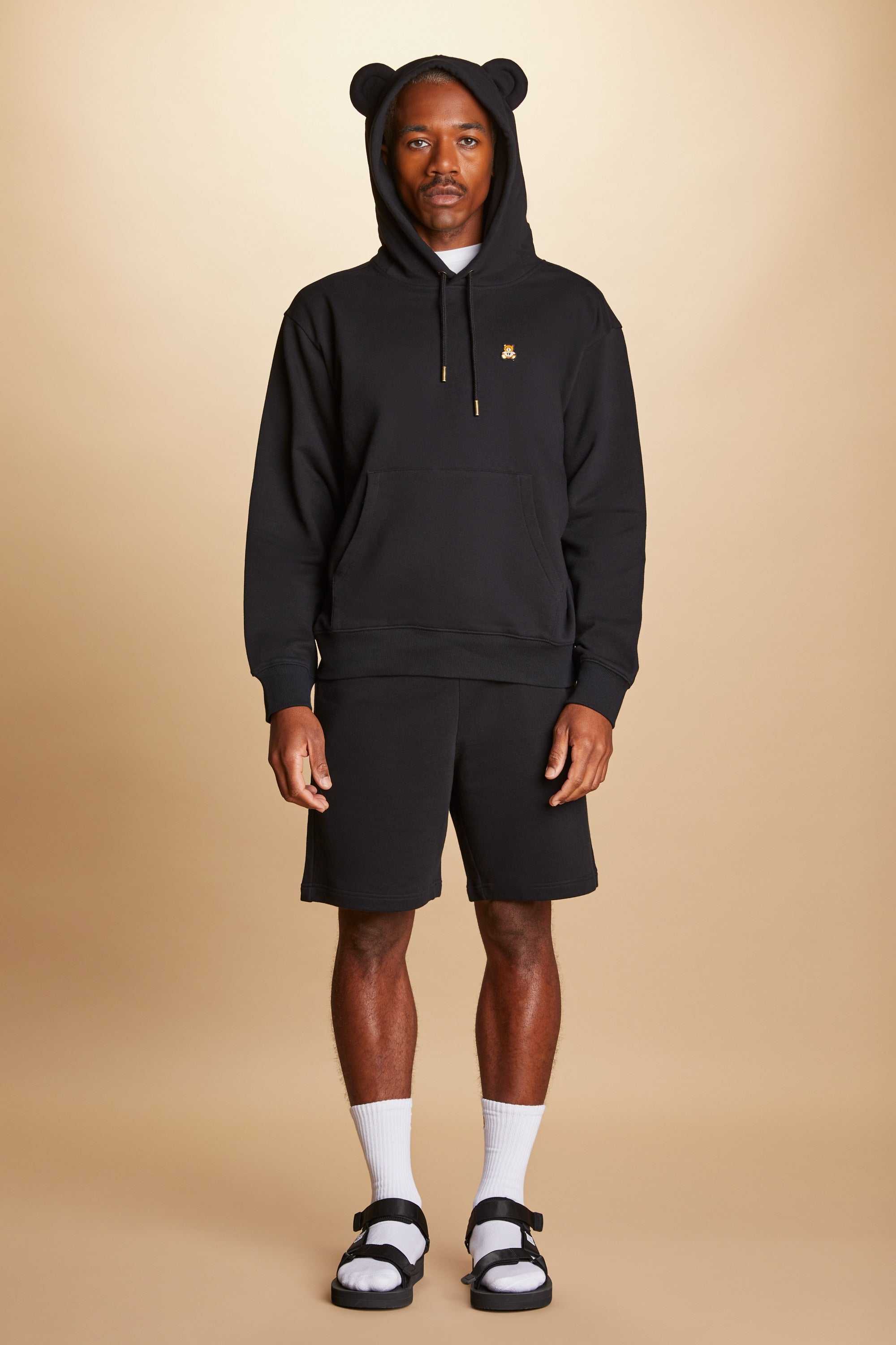 Navy Teddy Fresh Classic Bear Ear Hoodie | UZKMOT928