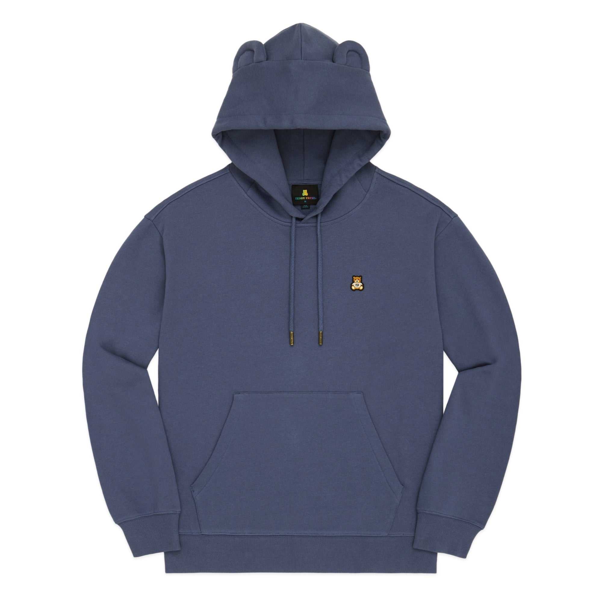 Navy Teddy Fresh Classic Bear Ear Hoodie | UZKMOT928