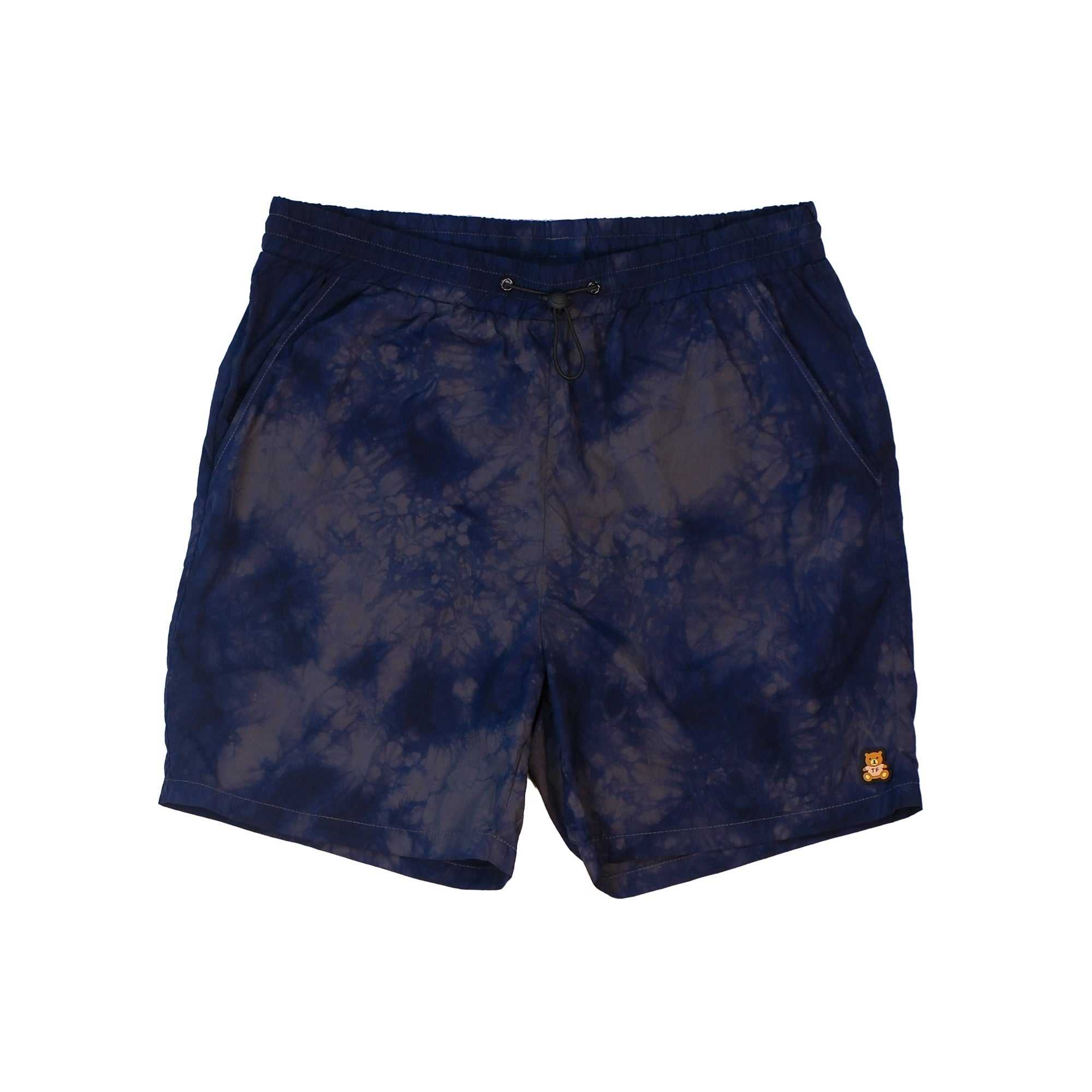 Navy Teddy Fresh Overdye Shorts | YUHVPD928