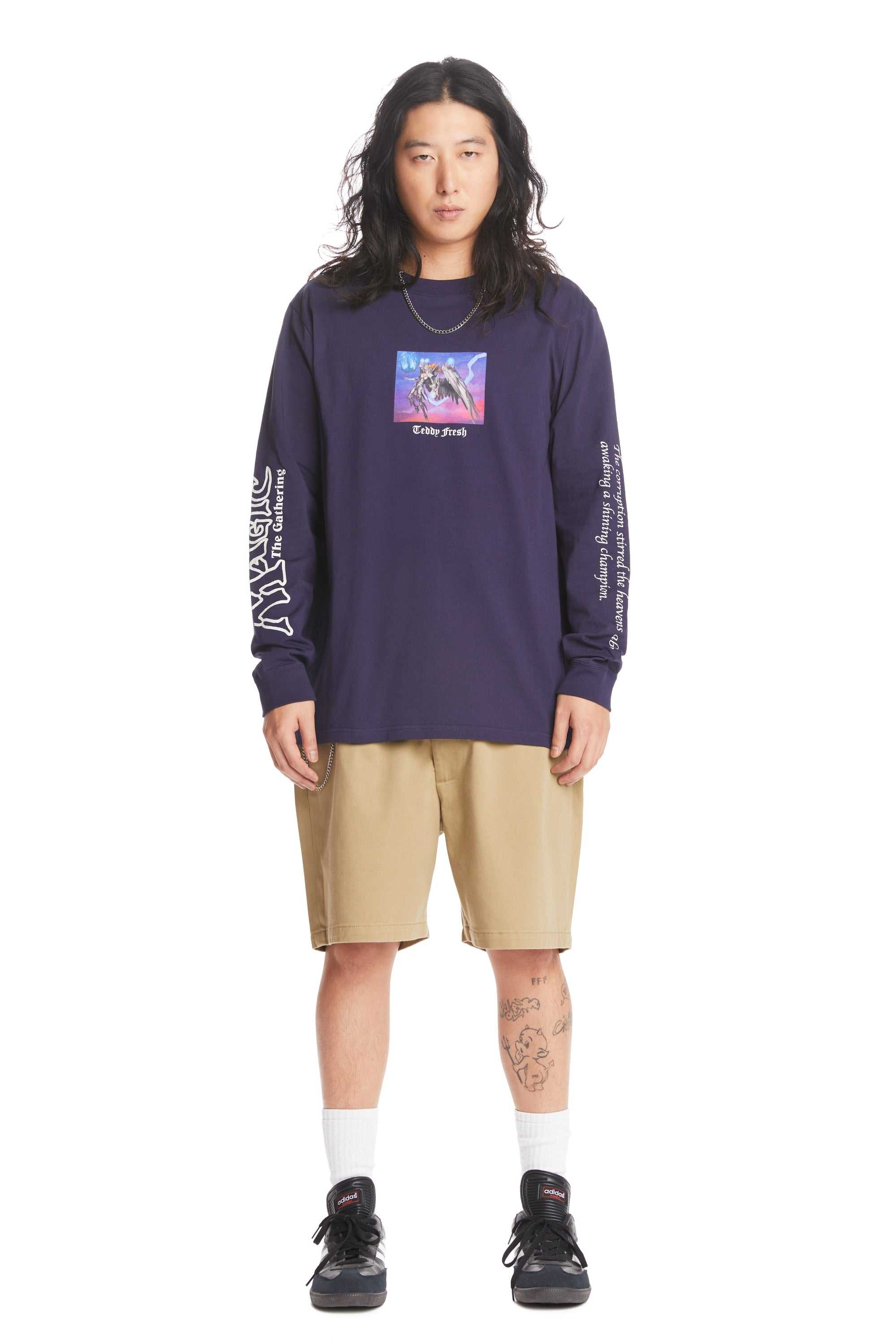 Navy Teddy Fresh TF x Magic: The Gathering Victory's Herald Tee | CNFHLU081