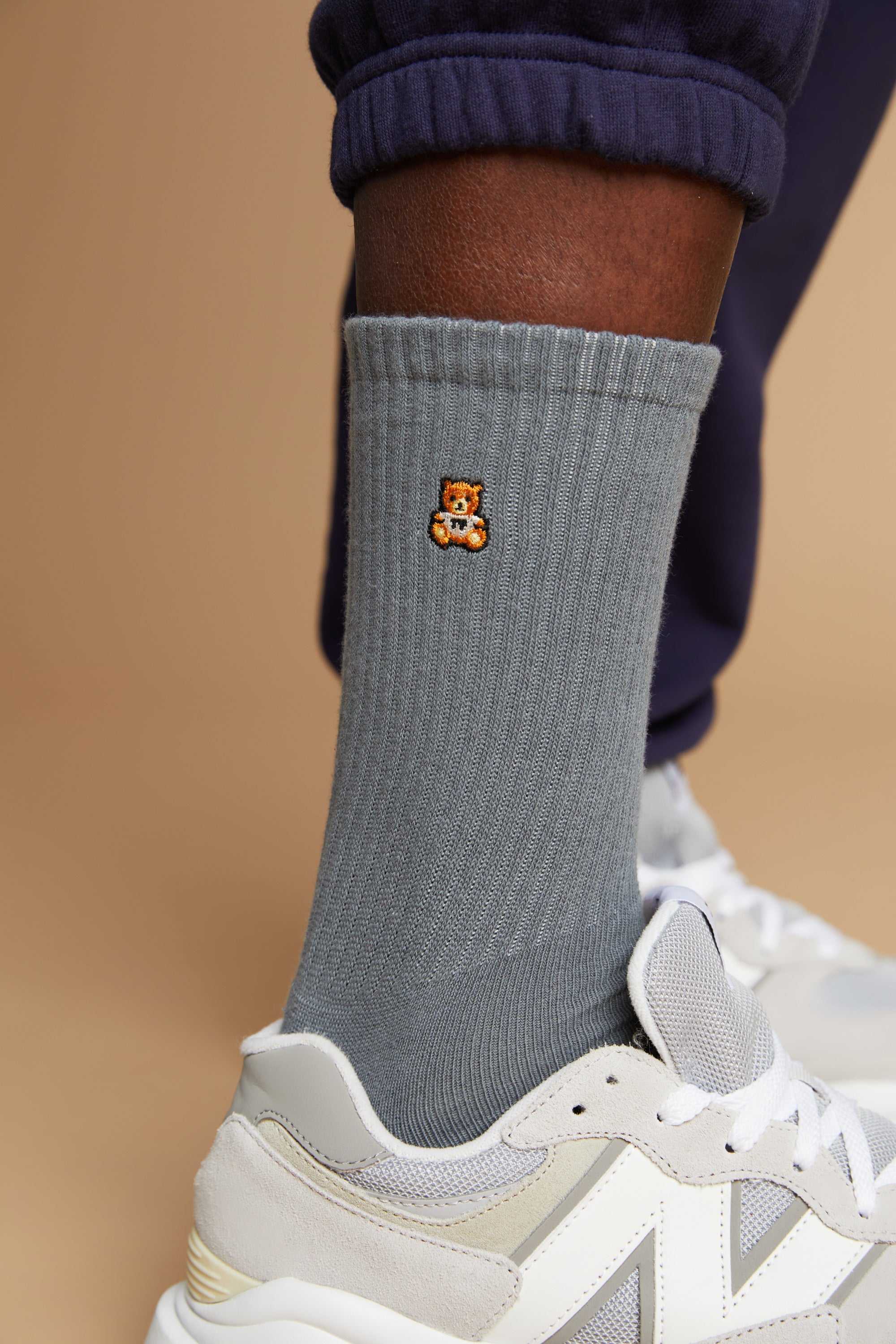 Neutral Teddy Fresh Classic Tube Socks 3-Pack | GVUQHA730